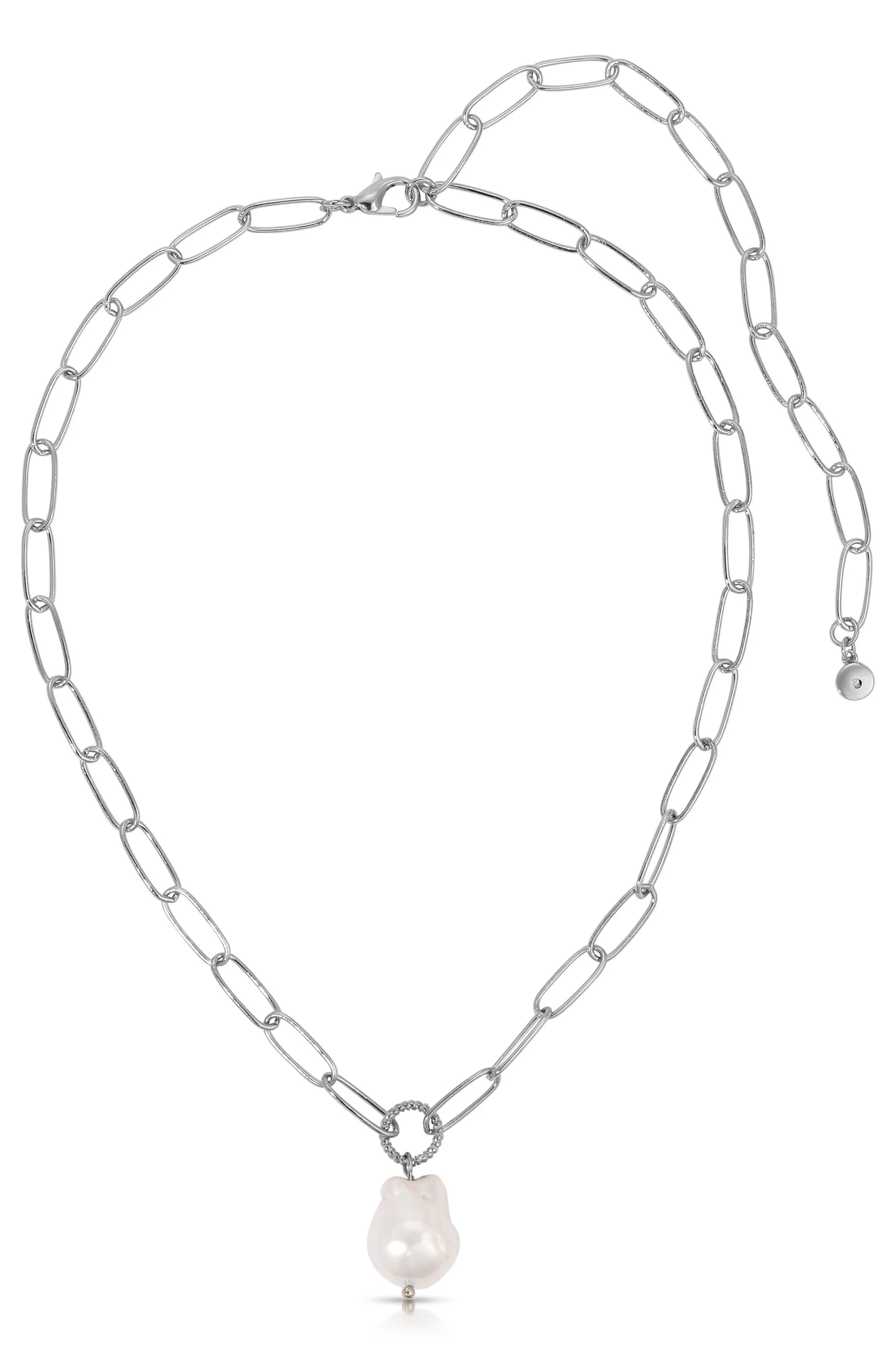 Single Pearl Chain Necklace - Image 6