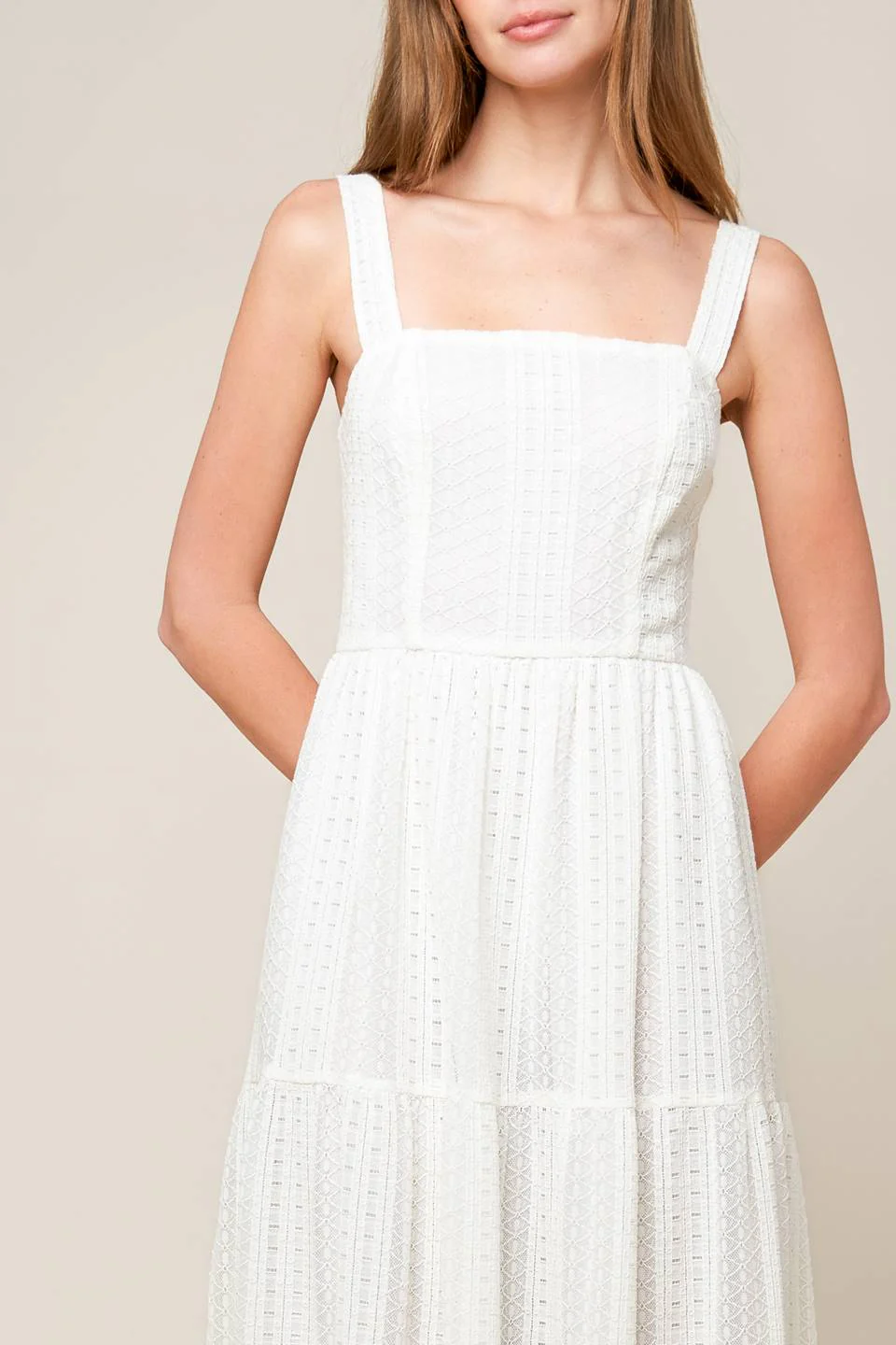 AFTER THE RAIN - WHITE LACE MAXI DRESS - FINAL SALE - Image 3