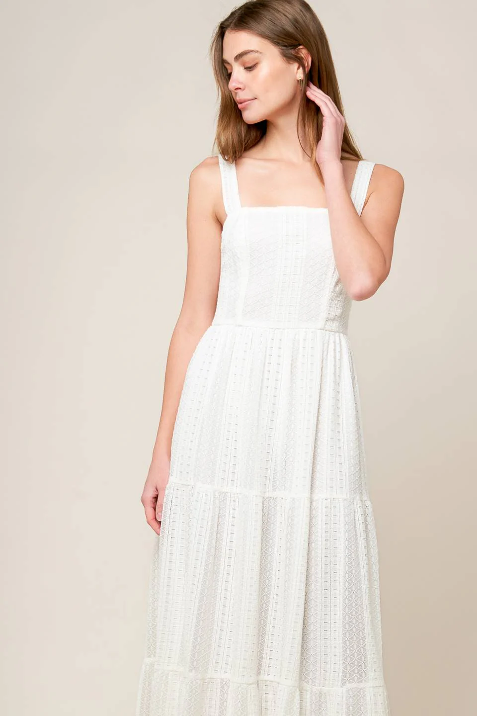 AFTER THE RAIN - WHITE LACE MAXI DRESS - FINAL SALE - Image 4