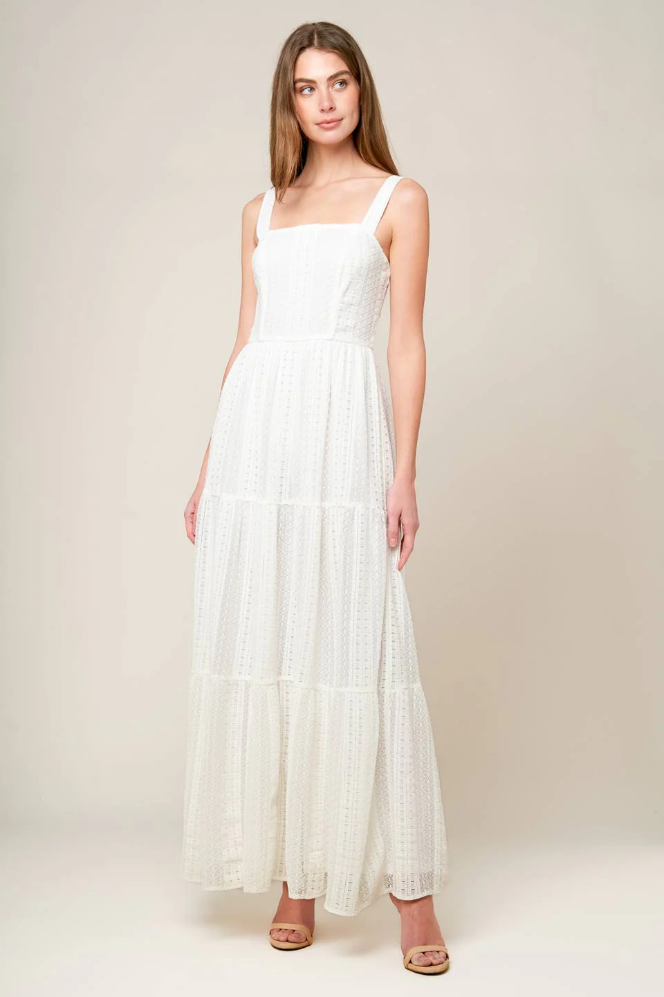 AFTER THE RAIN - WHITE LACE MAXI DRESS - FINAL SALE - Image 5