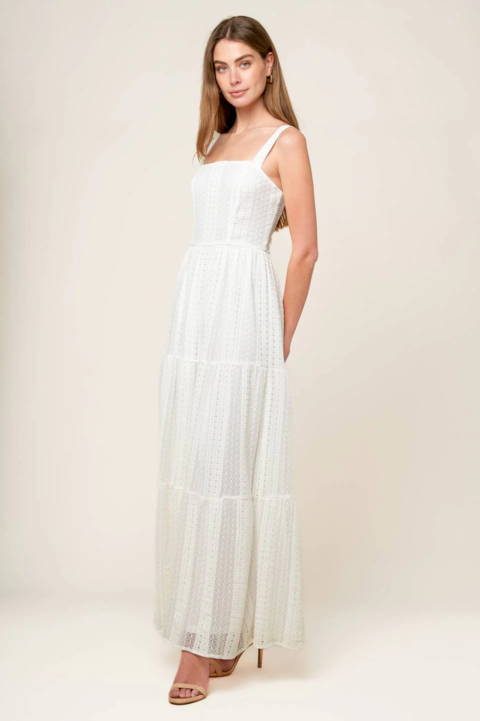 AFTER THE RAIN - WHITE LACE MAXI DRESS - FINAL SALE - Image 6