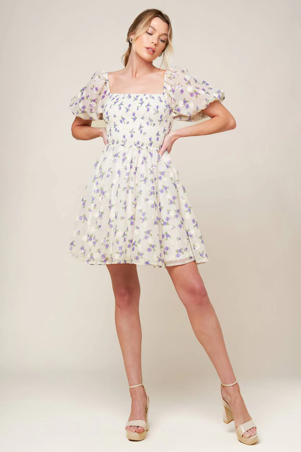 Size Small, MAKING CONNECTIONS MINI DRESS - CREAM - FINAL SALE - Image 2