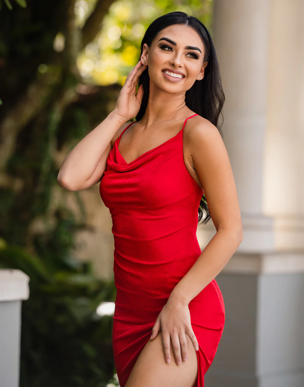 Sutton Slip Dress - Red - FINAL SALE - Image 5