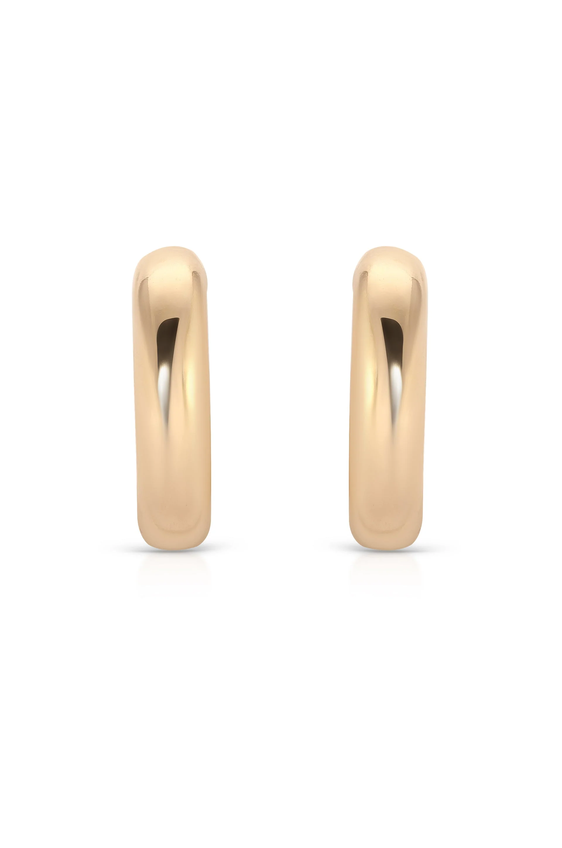 Small Thick Classic Hoops - Image 3