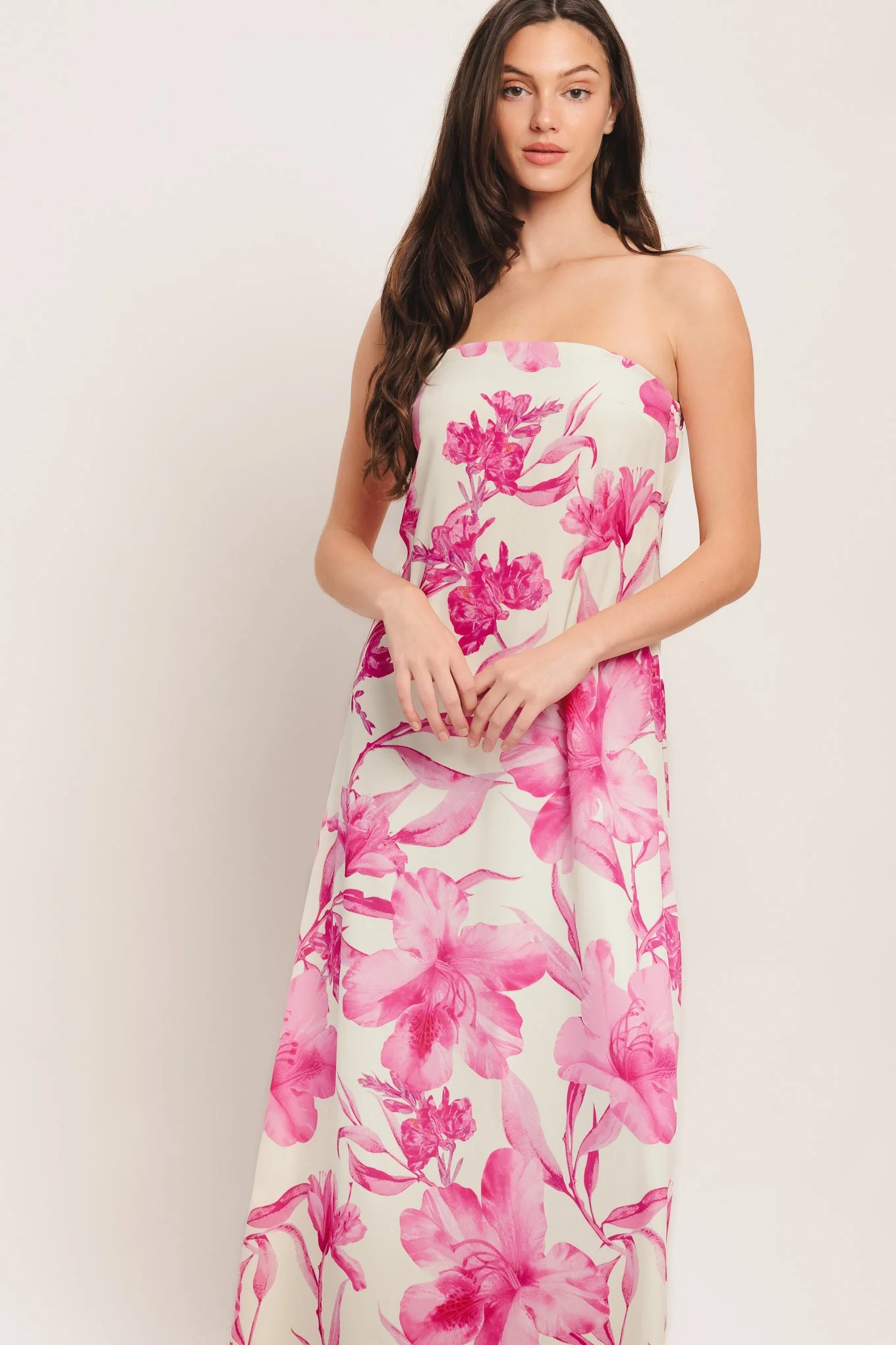 SOFT ROSE ESCAPE OPEN BACK MAXI DRESS - Image 6