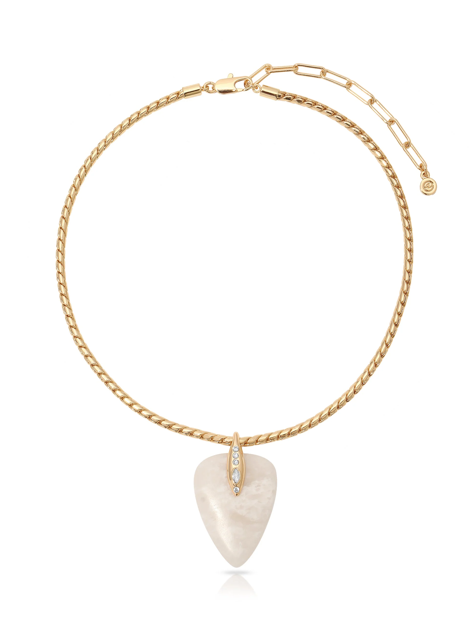 Solstice Pendant Choker in Bone - Image 2