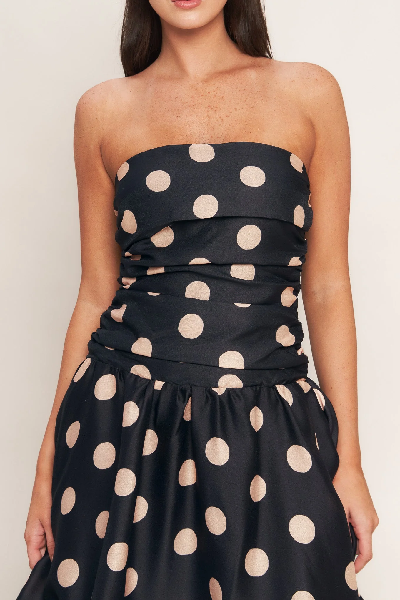 Size Medium, SPOTLIGHT HOUR POLKA DOT MIDI DRESS - FINAL SALE - Image 6