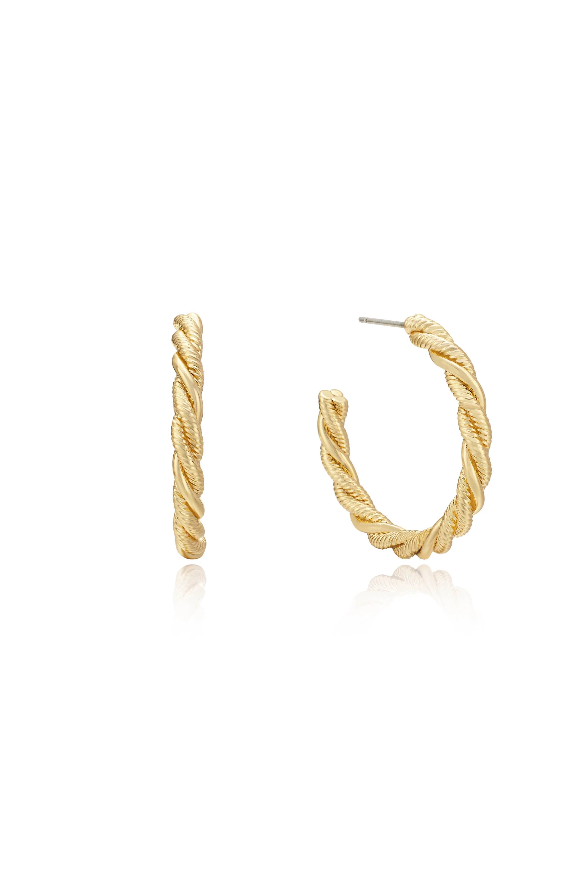 Spun Strands Hoop Earrings - Image 2