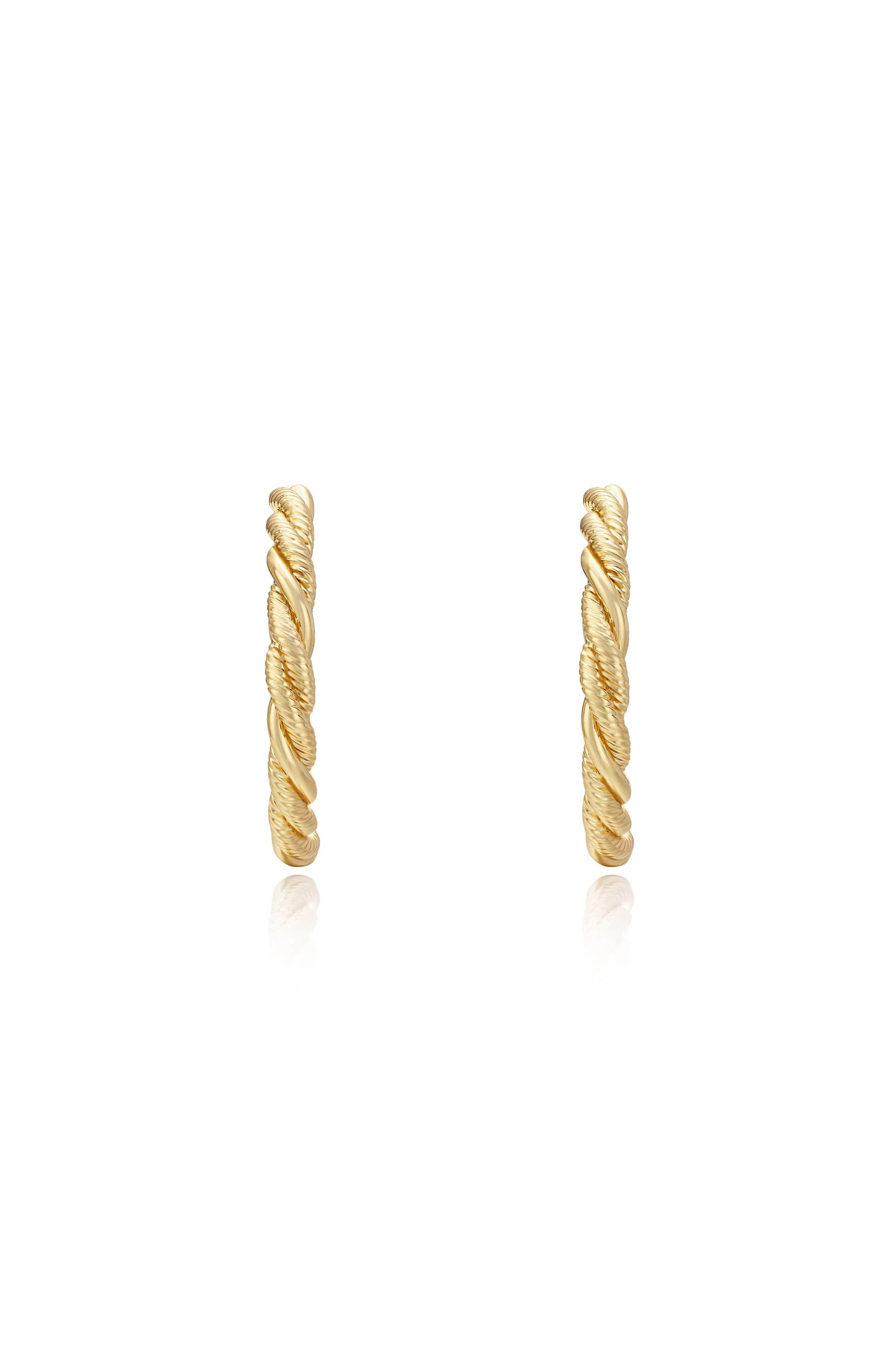 Spun Strands Hoop Earrings - Image 4