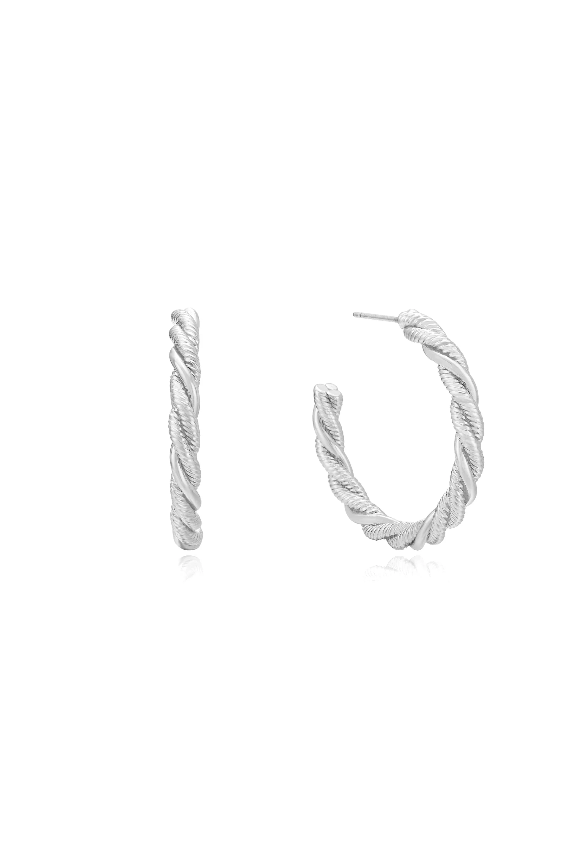 Spun Strands Hoop Earrings - Image 8