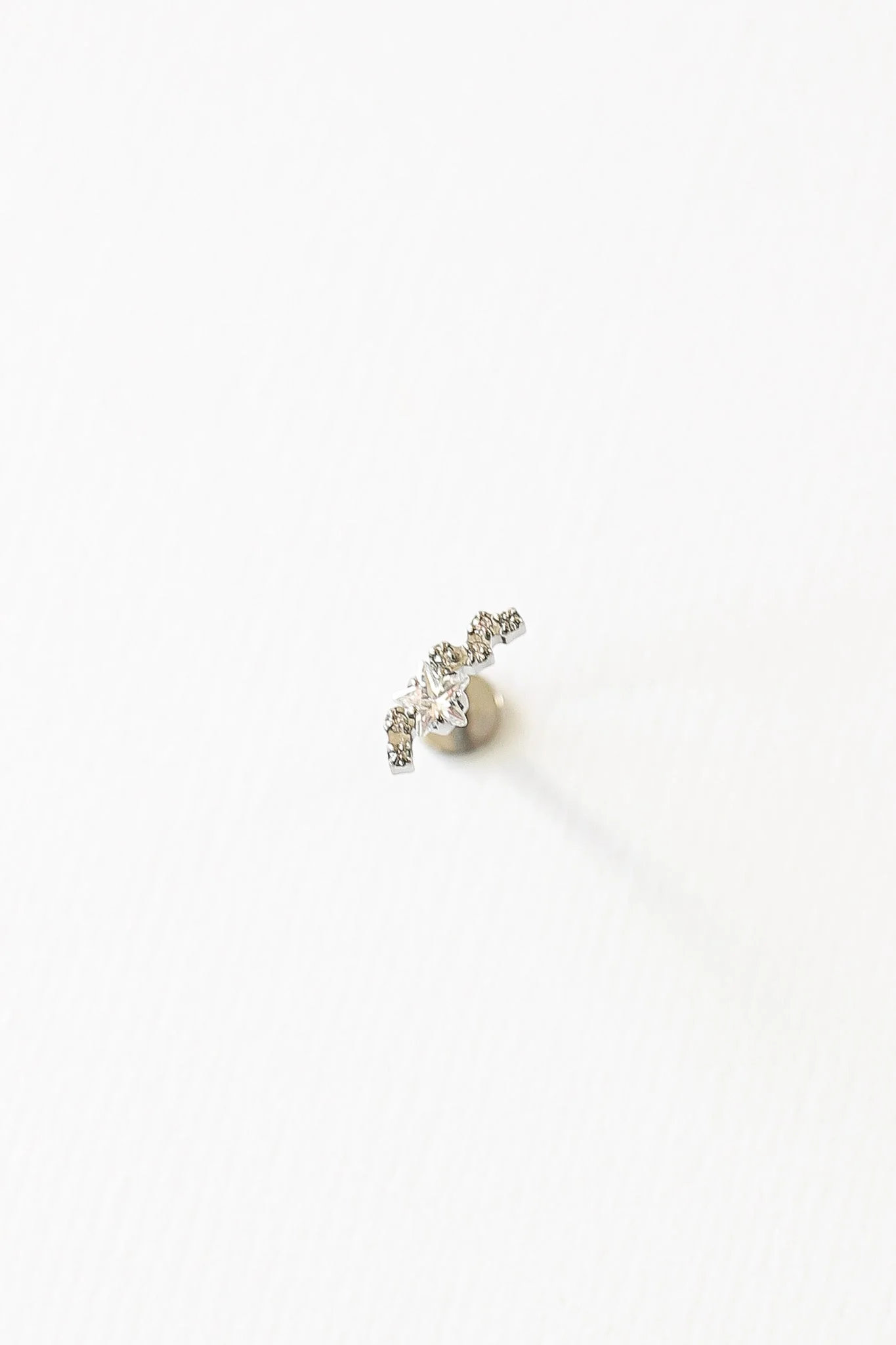 Star Cluster Flat Back Stud Earring - Image 2