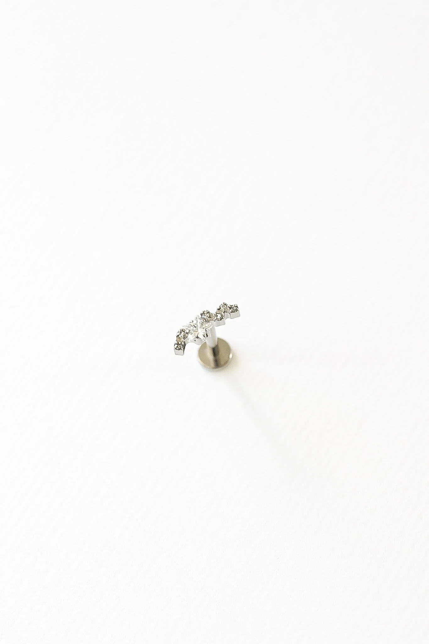 Star Cluster Flat Back Stud Earring - Image 6