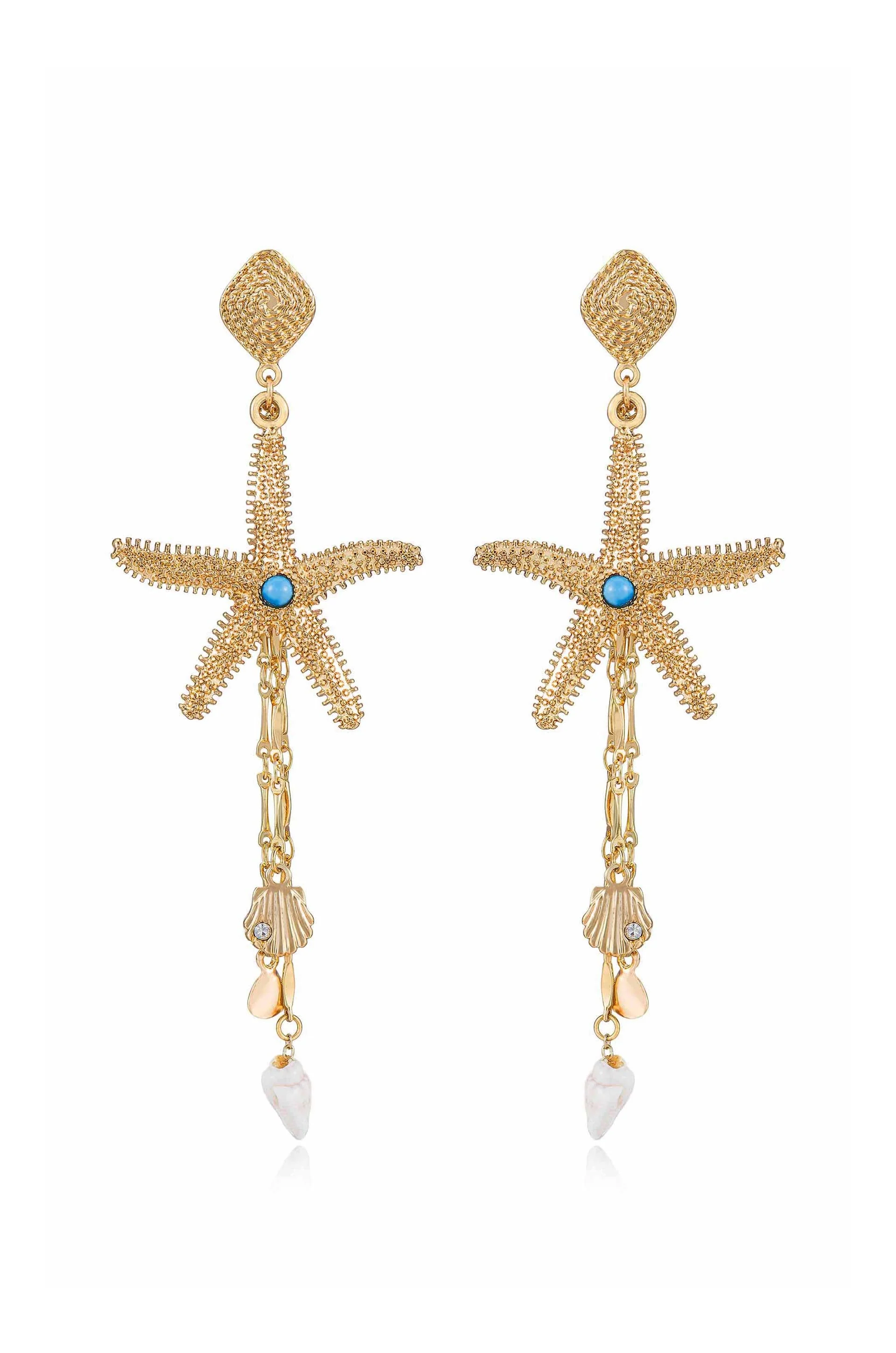 Starfish Seeker Drop Earrings - Image 2