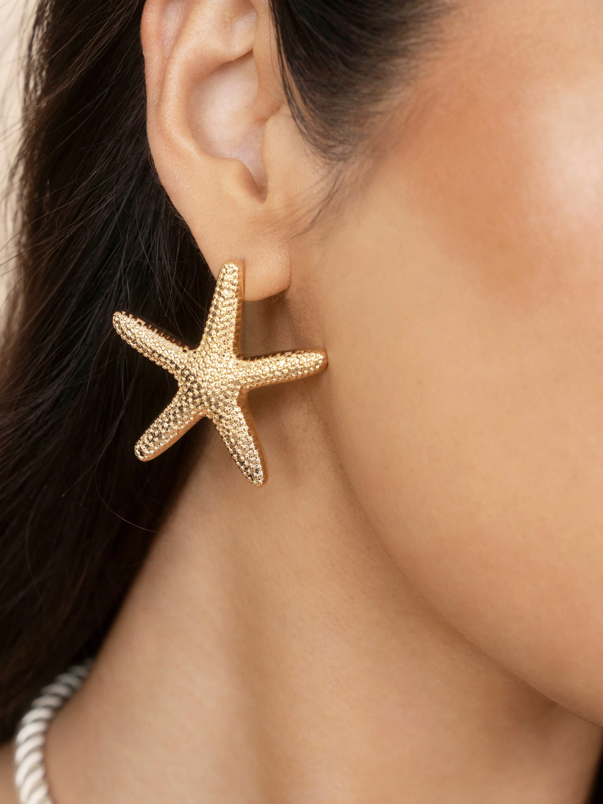 Statement Starfish Stud Earrings - Image 3