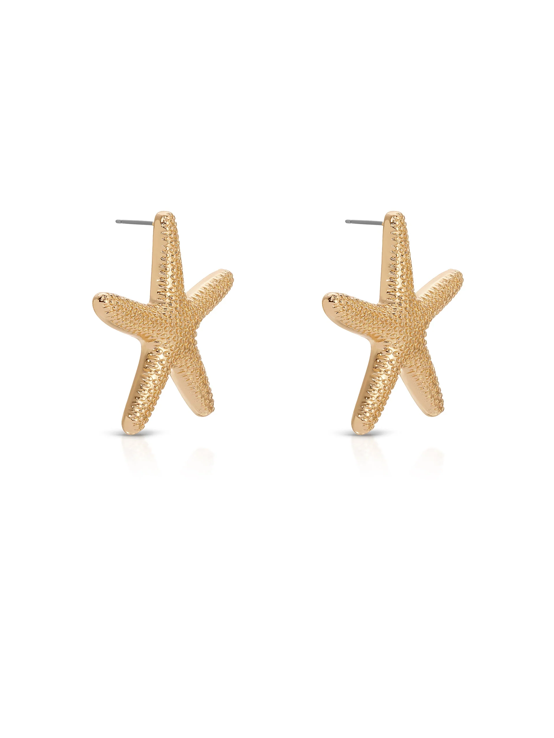 Statement Starfish Stud Earrings - Image 4