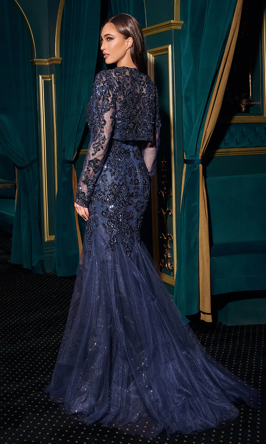 STEPHANIE GOWN - MERMAID EVENING DRESS WITH JACKET - Image 10