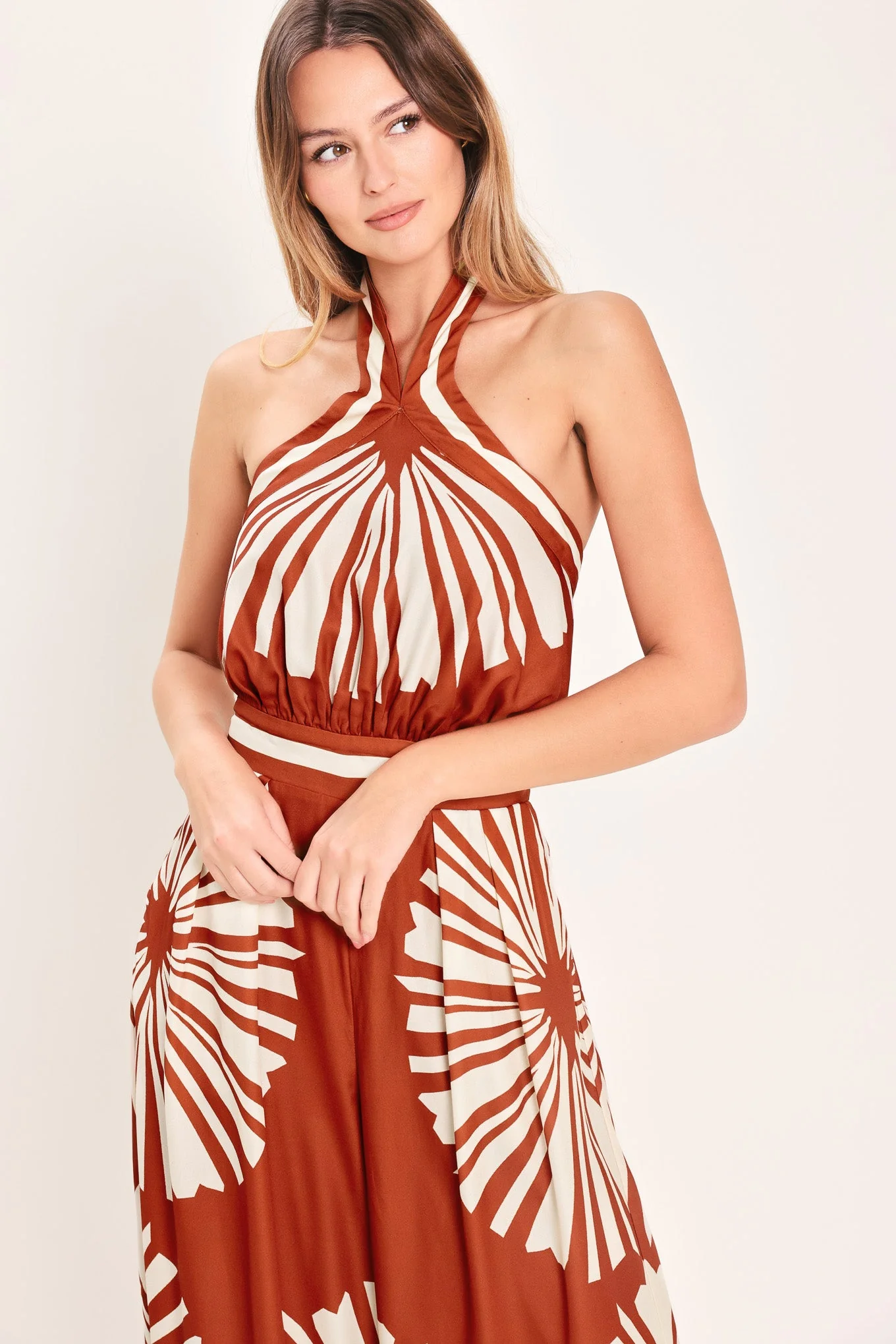 SUMMER RADIANCE TERRACOTTA JUMPSUIT - Image 2
