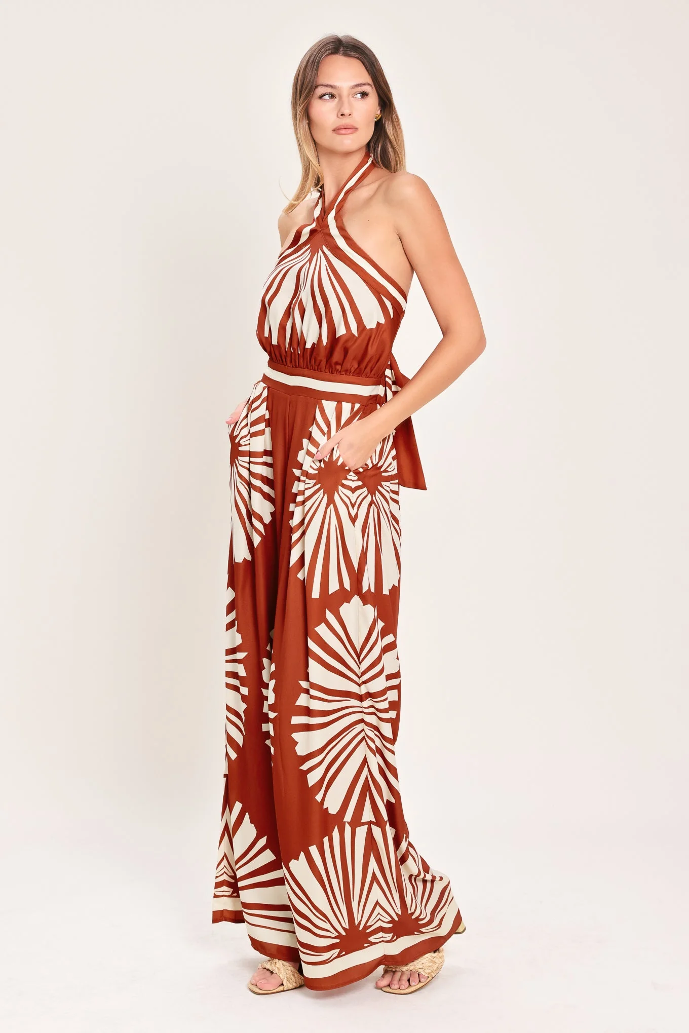 SUMMER RADIANCE TERRACOTTA JUMPSUIT - Image 4