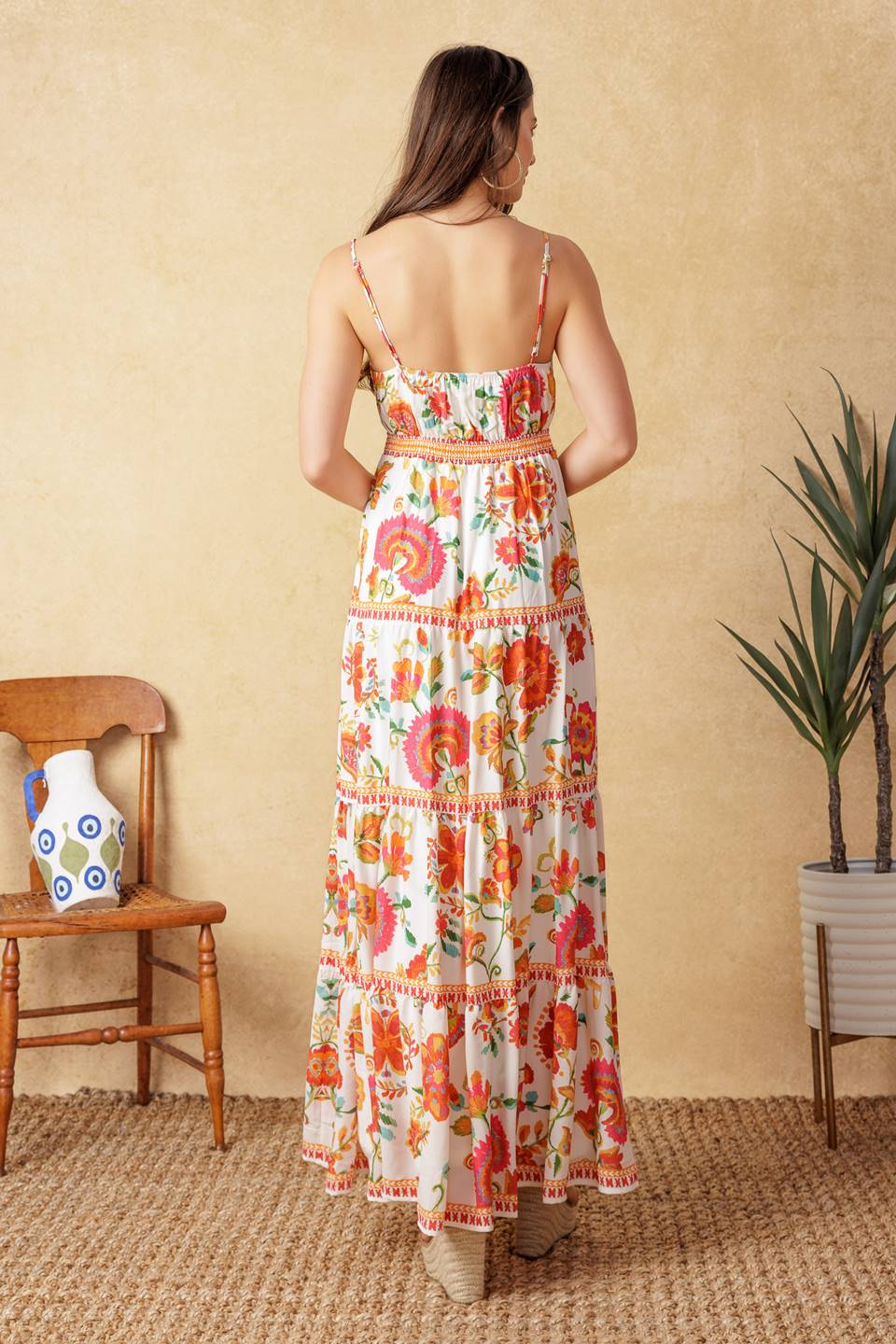 SUMMER SANGRIA MAXI DRESS - RED - Image 2