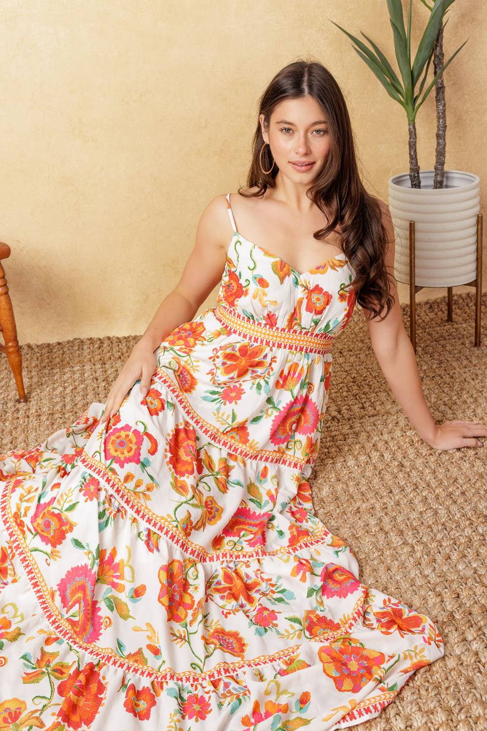 SUMMER SANGRIA MAXI DRESS - RED - Image 8