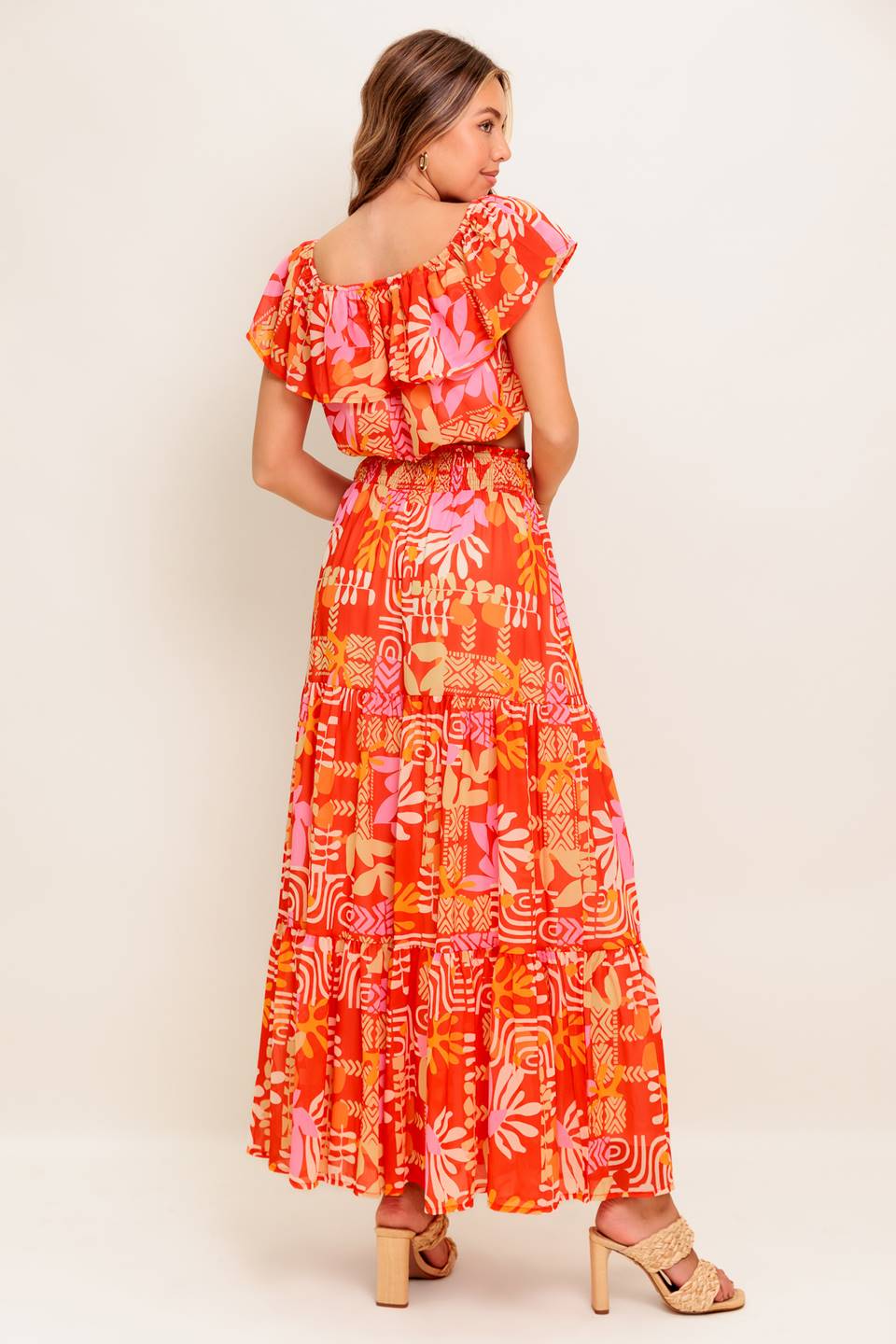 SUNBEAMS TOP & SKIRT SET - RED - Image 3