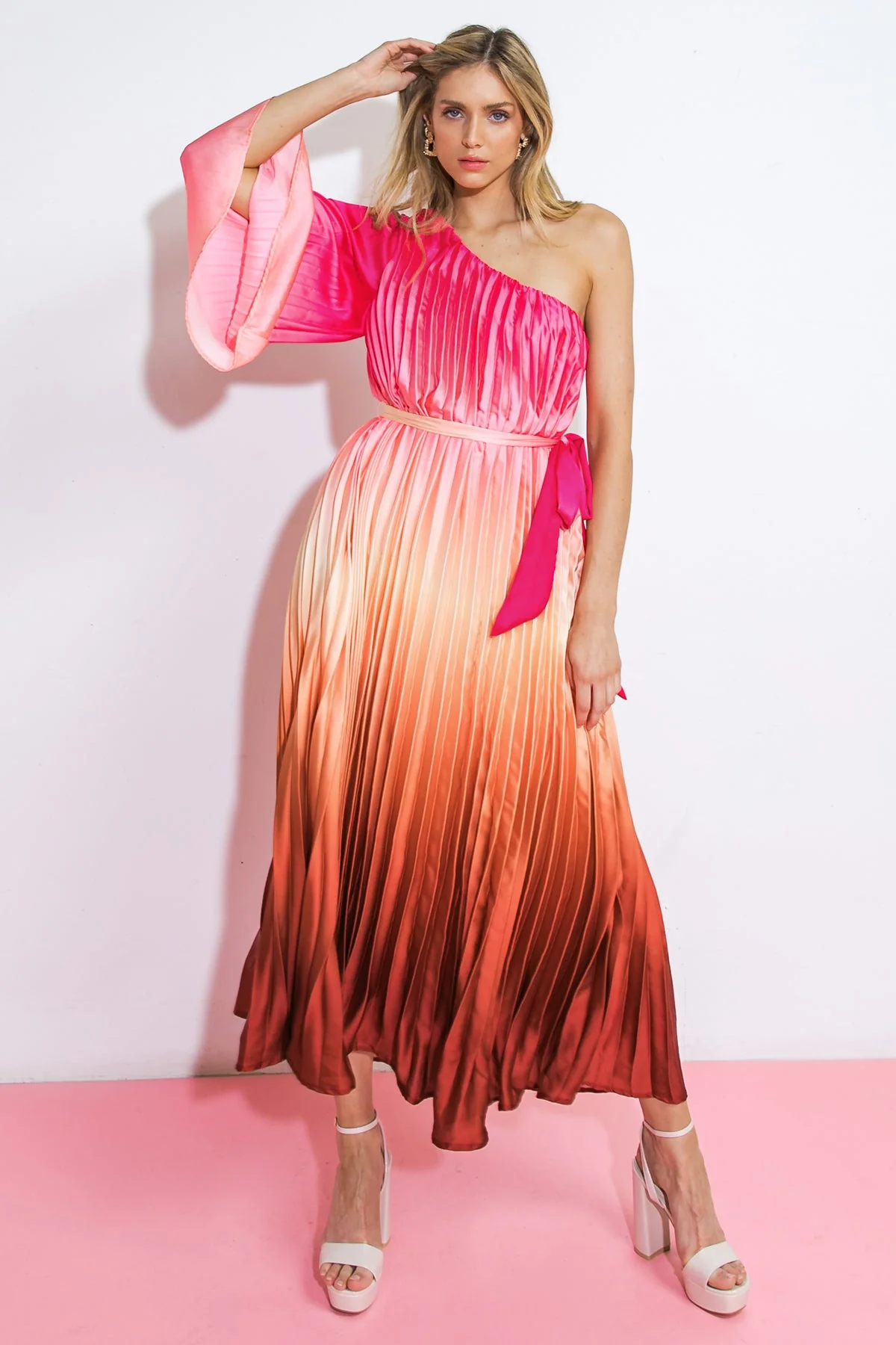 SUNRISE GLOW - OMBRE MIDI DRESS - Image 4