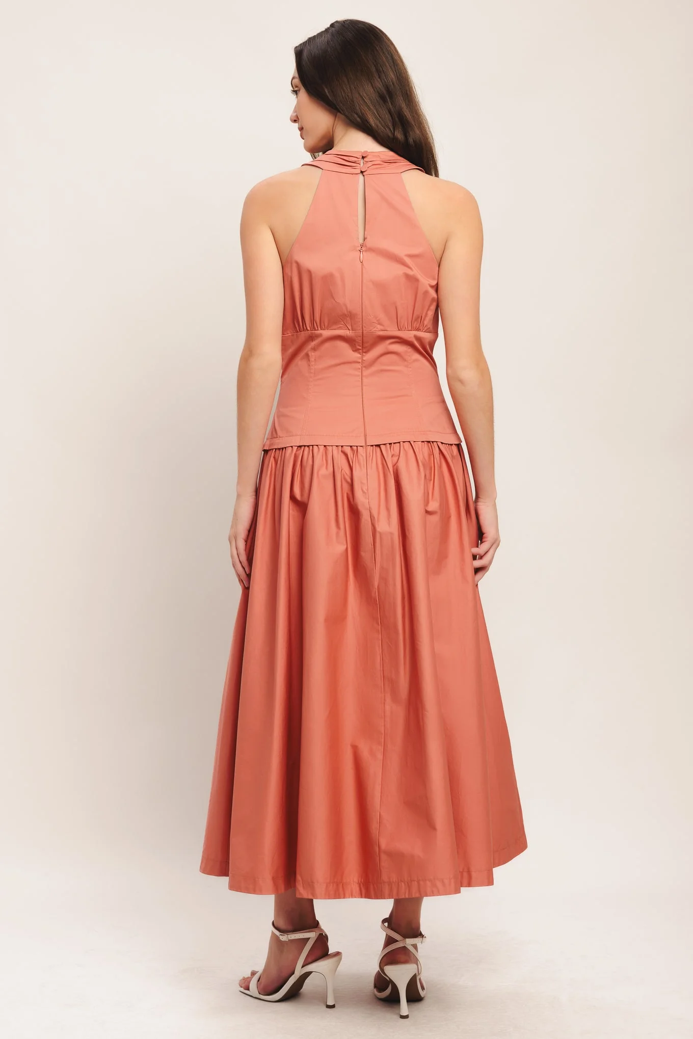 SUNSET MUSE PINK MIDI DRESS - Image 3