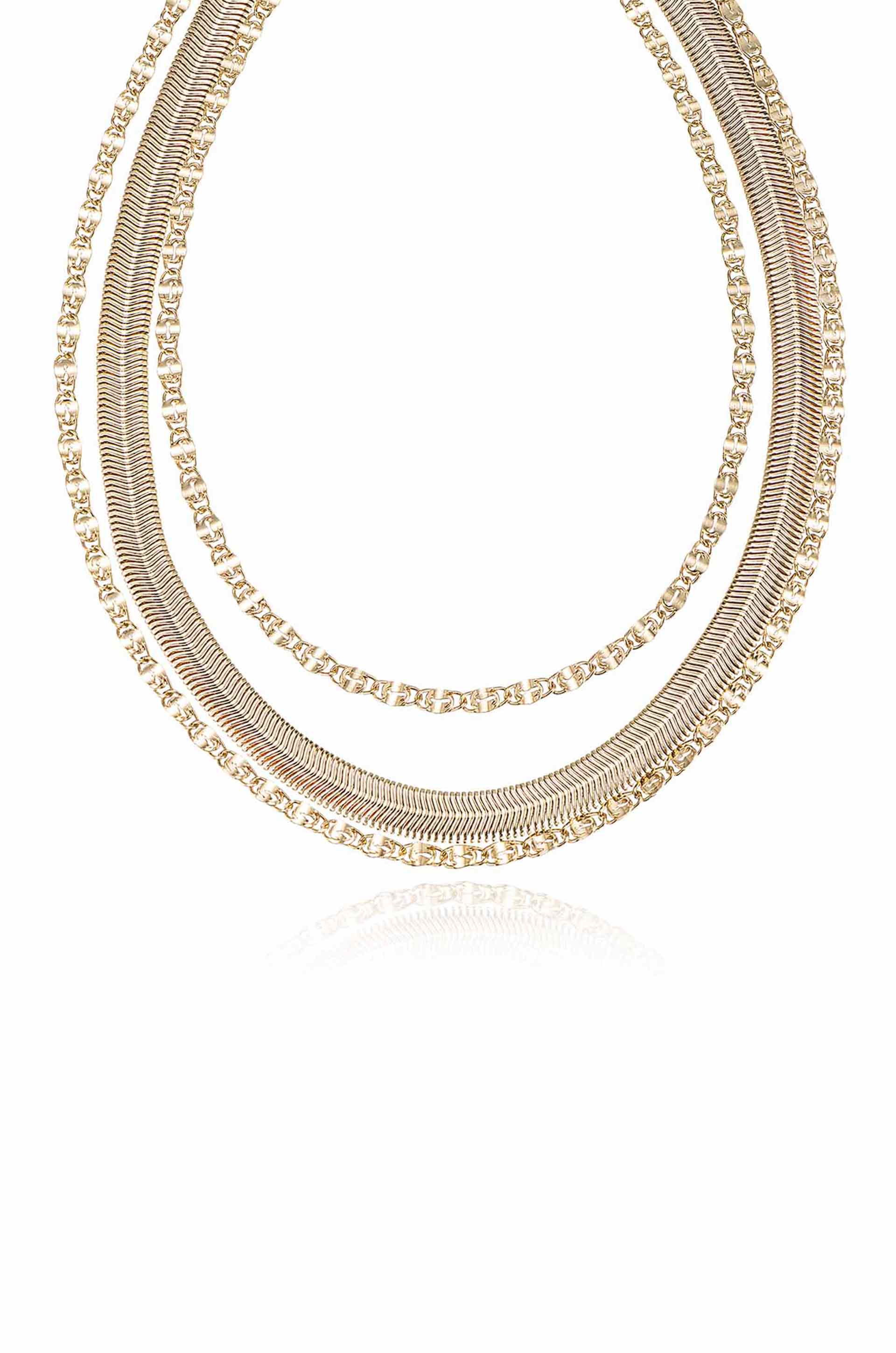 Supreme Mixed Chain Layered Necklace - Image 3