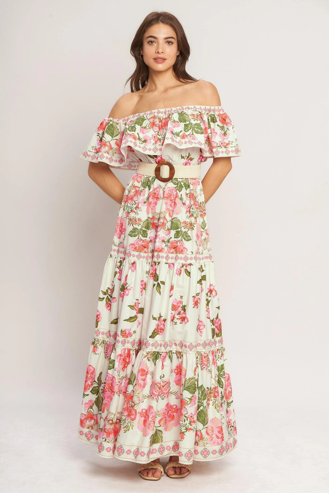 SWEET ESCAPE OFF SHOULDER MAXI DRESS - Image 6
