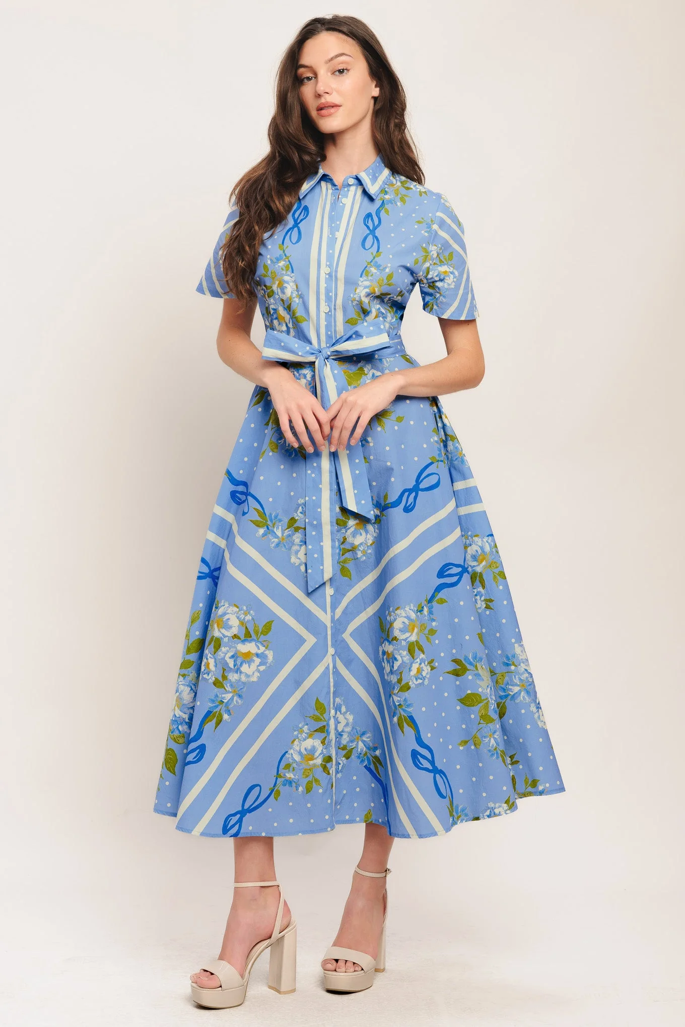 SWEET SOPHISTICATE SHORT SLEEVE MIDI DRESS - Image 2