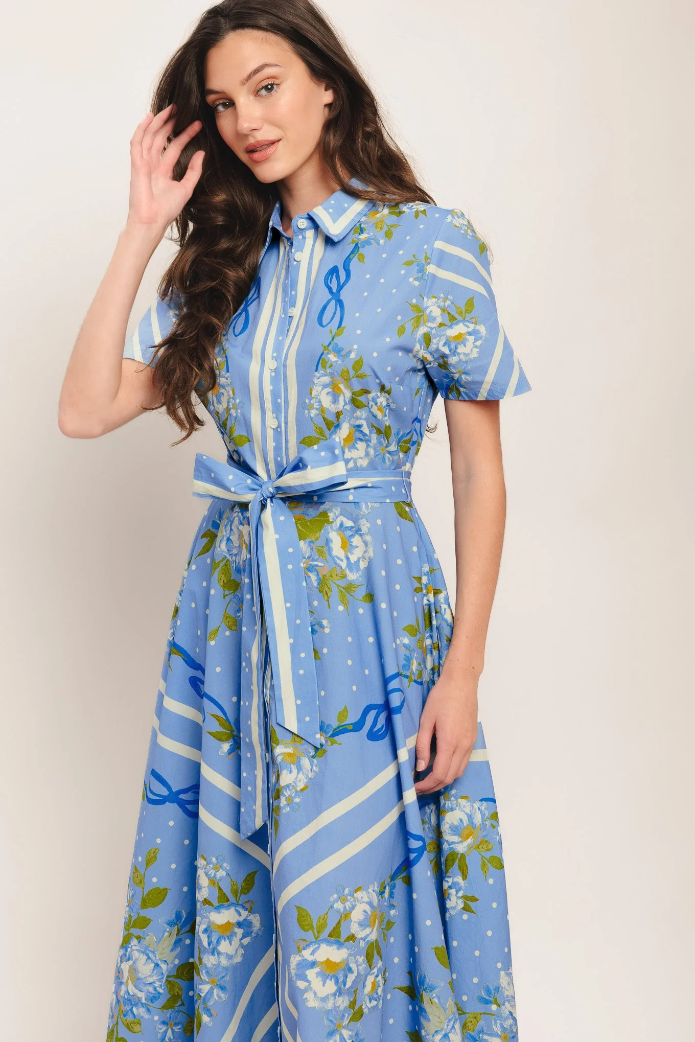 SWEET SOPHISTICATE SHORT SLEEVE MIDI DRESS - Image 5