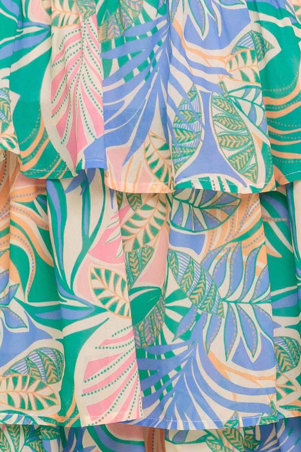 TARA LEAF PRINT MIDI DRESS - Image 8