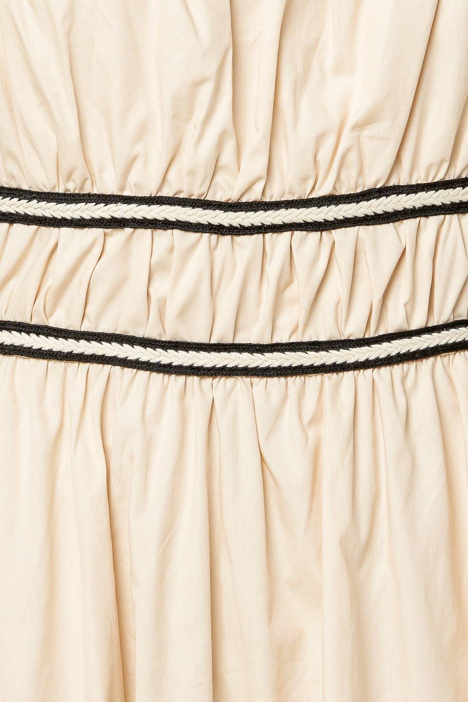 TERRIFIC TIMING BLACK TRIM IVORY MIDI DRESS - Image 8