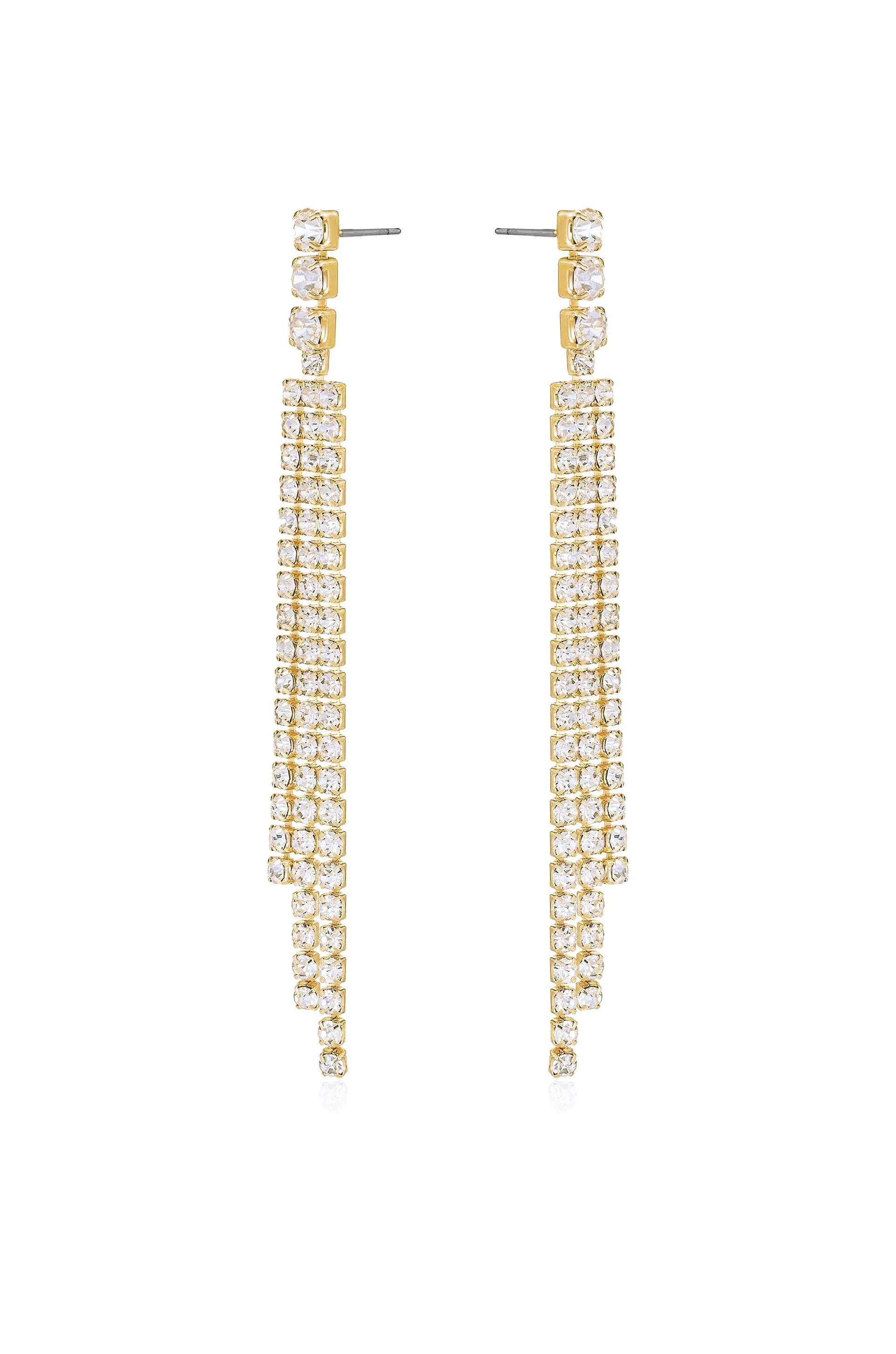 The Moment Crystal Dangle Earrings - Image 2