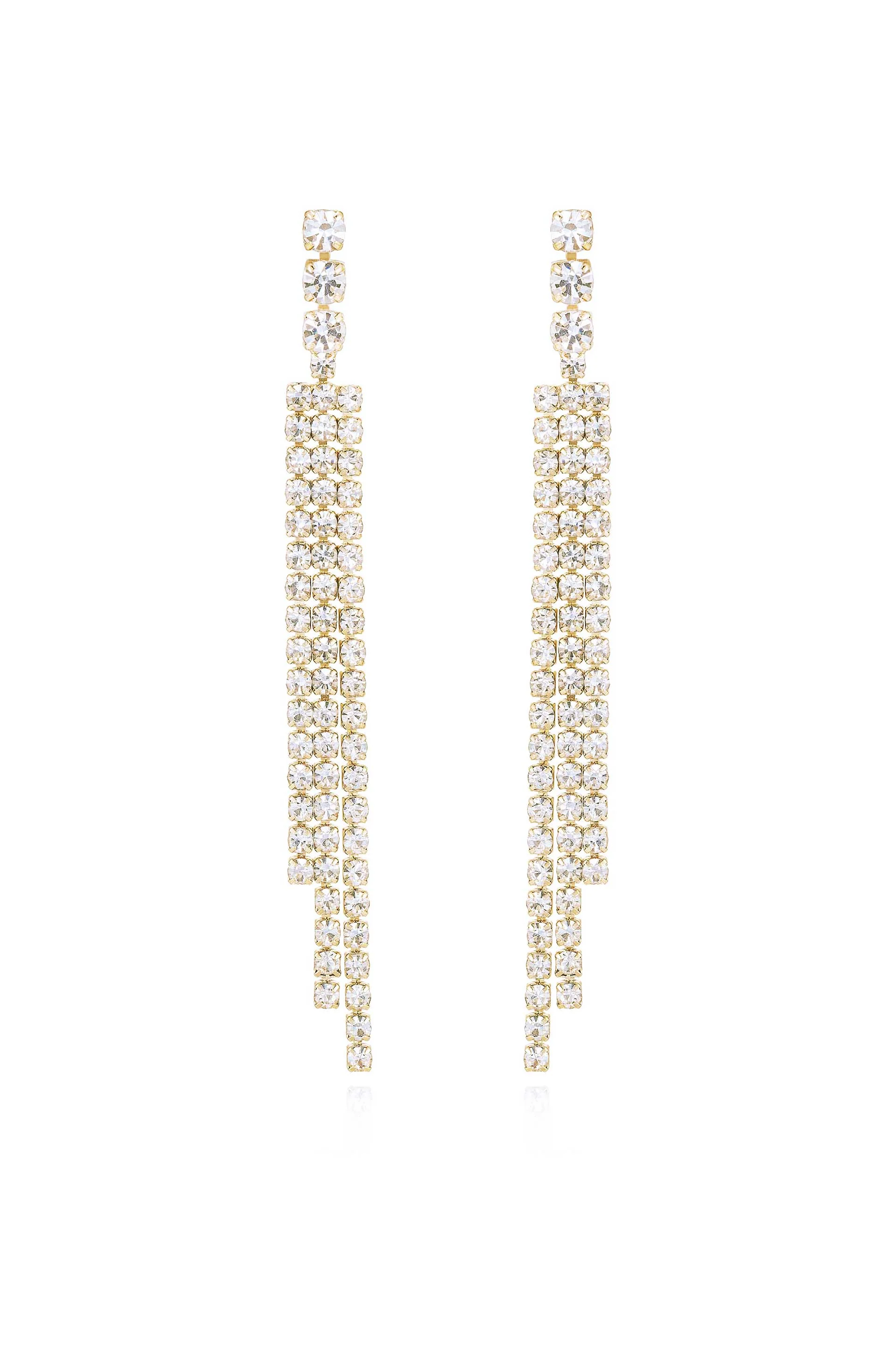 The Moment Crystal Dangle Earrings - Image 3