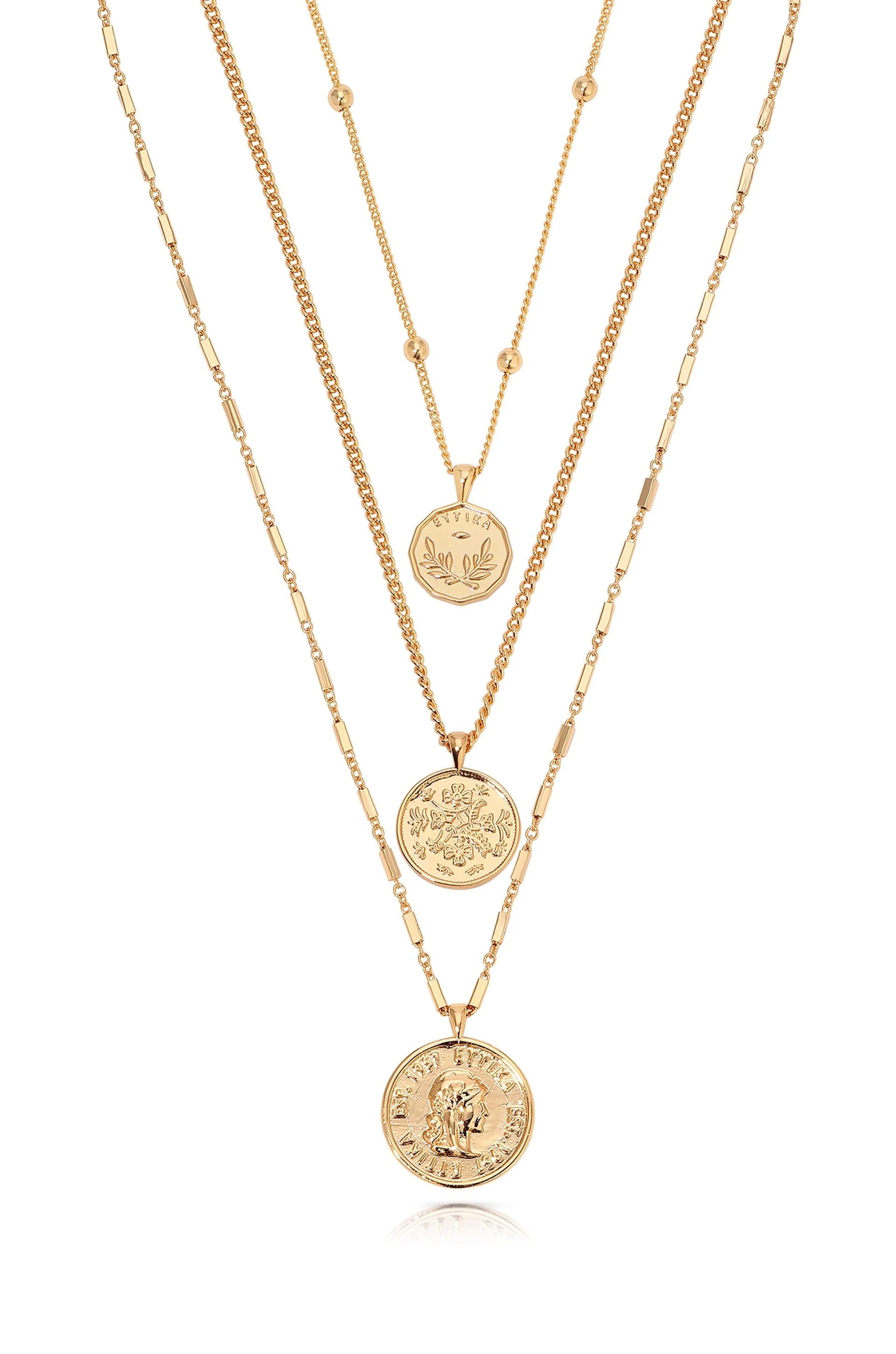 Three Coins Necklace Set - Image 2