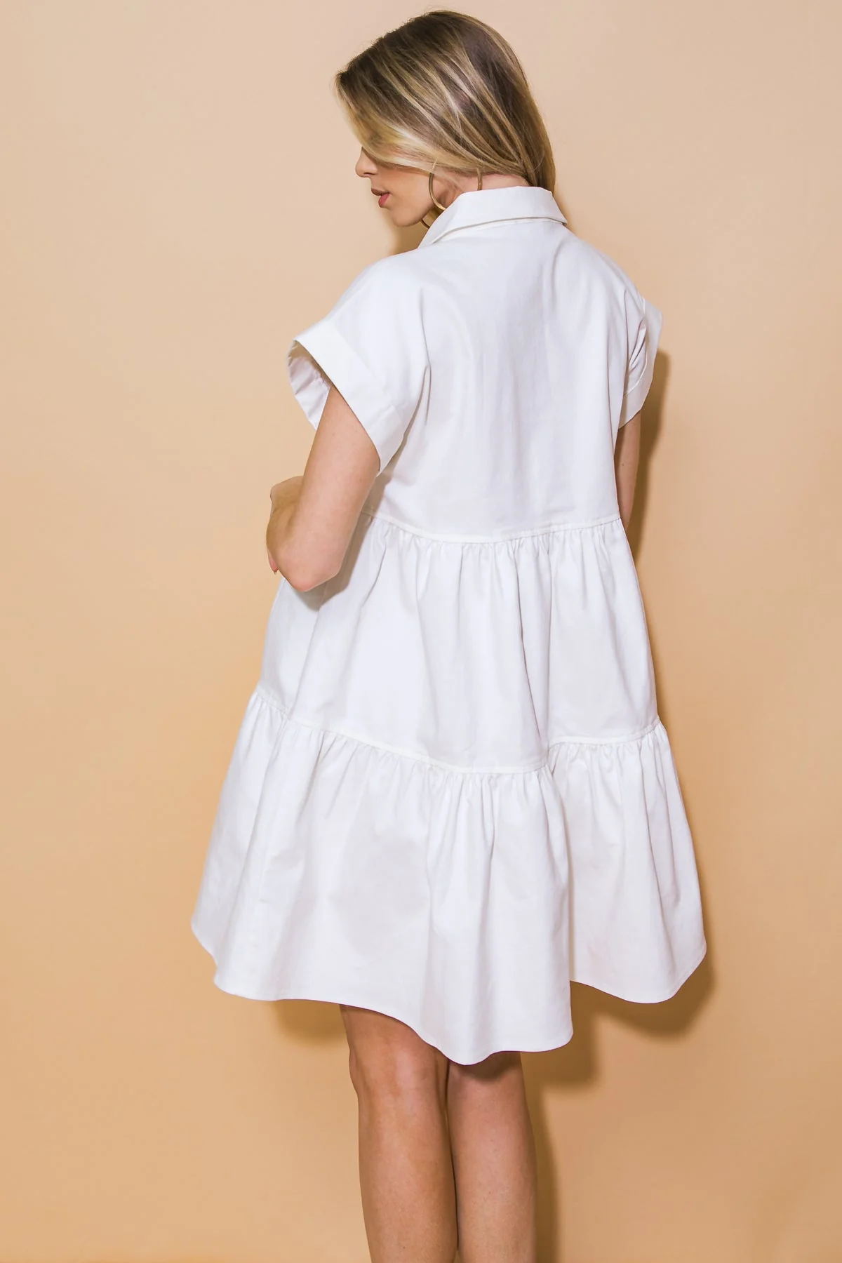 TIMELESS BEAUTY - WHITE SWING DRESS - FINAL SALE - Image 2