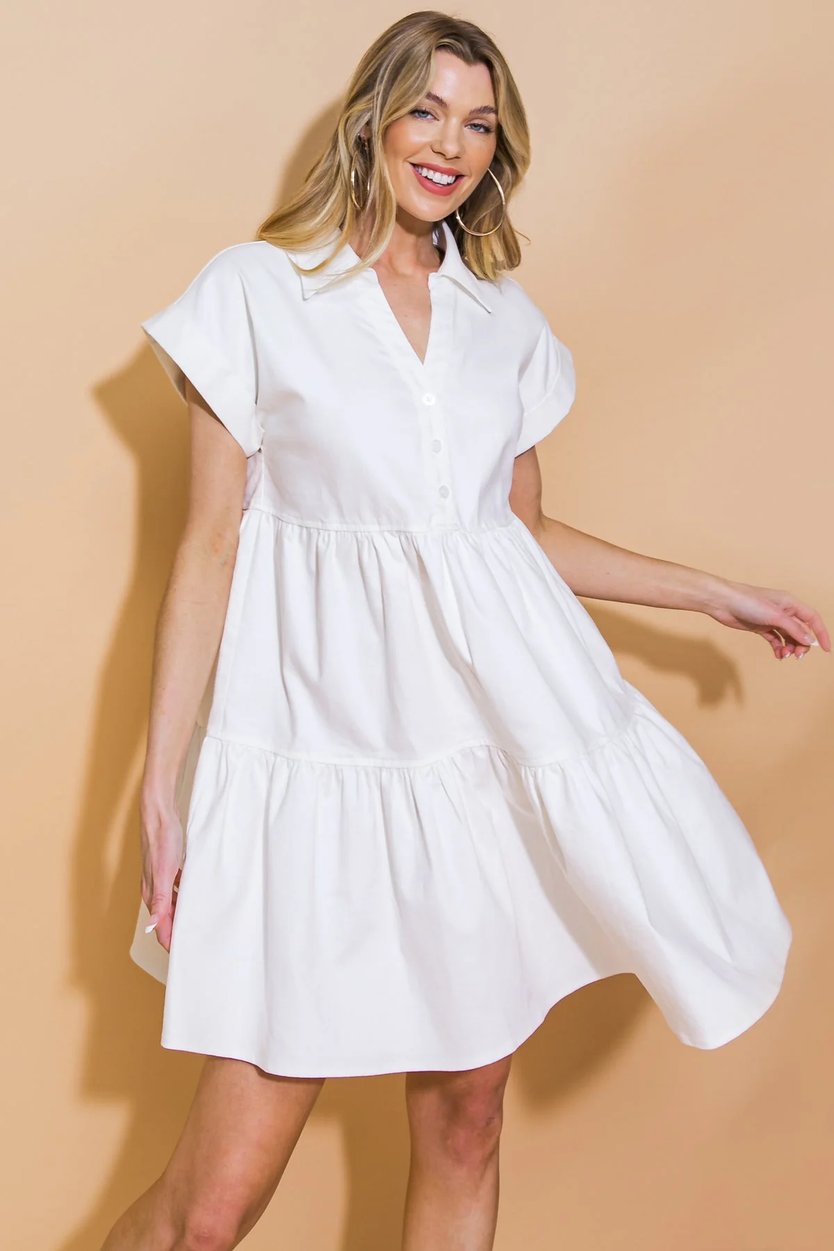 TIMELESS BEAUTY - WHITE SWING DRESS - FINAL SALE - Image 5