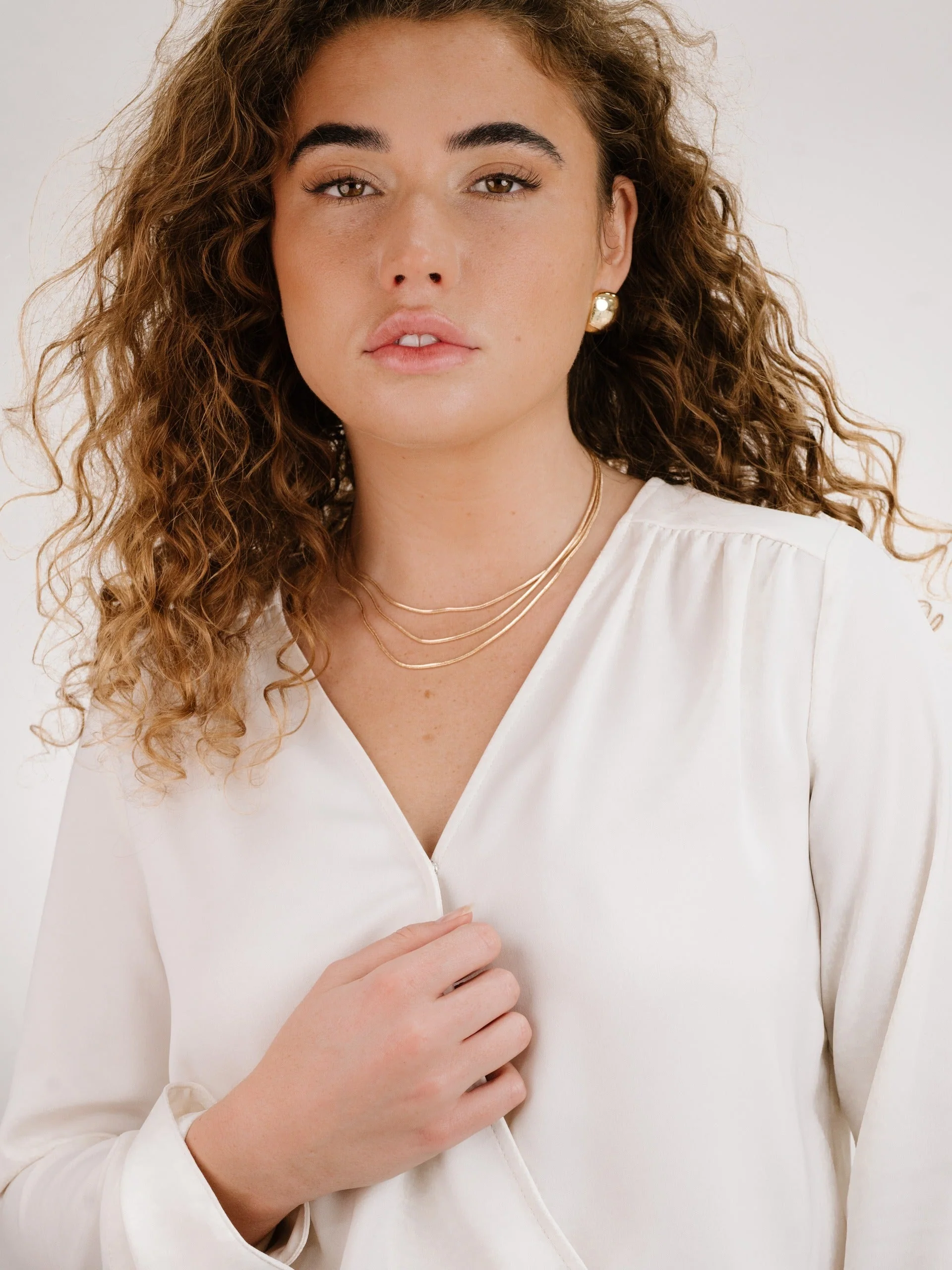 Triple Snake Chain Necklace - Image 6