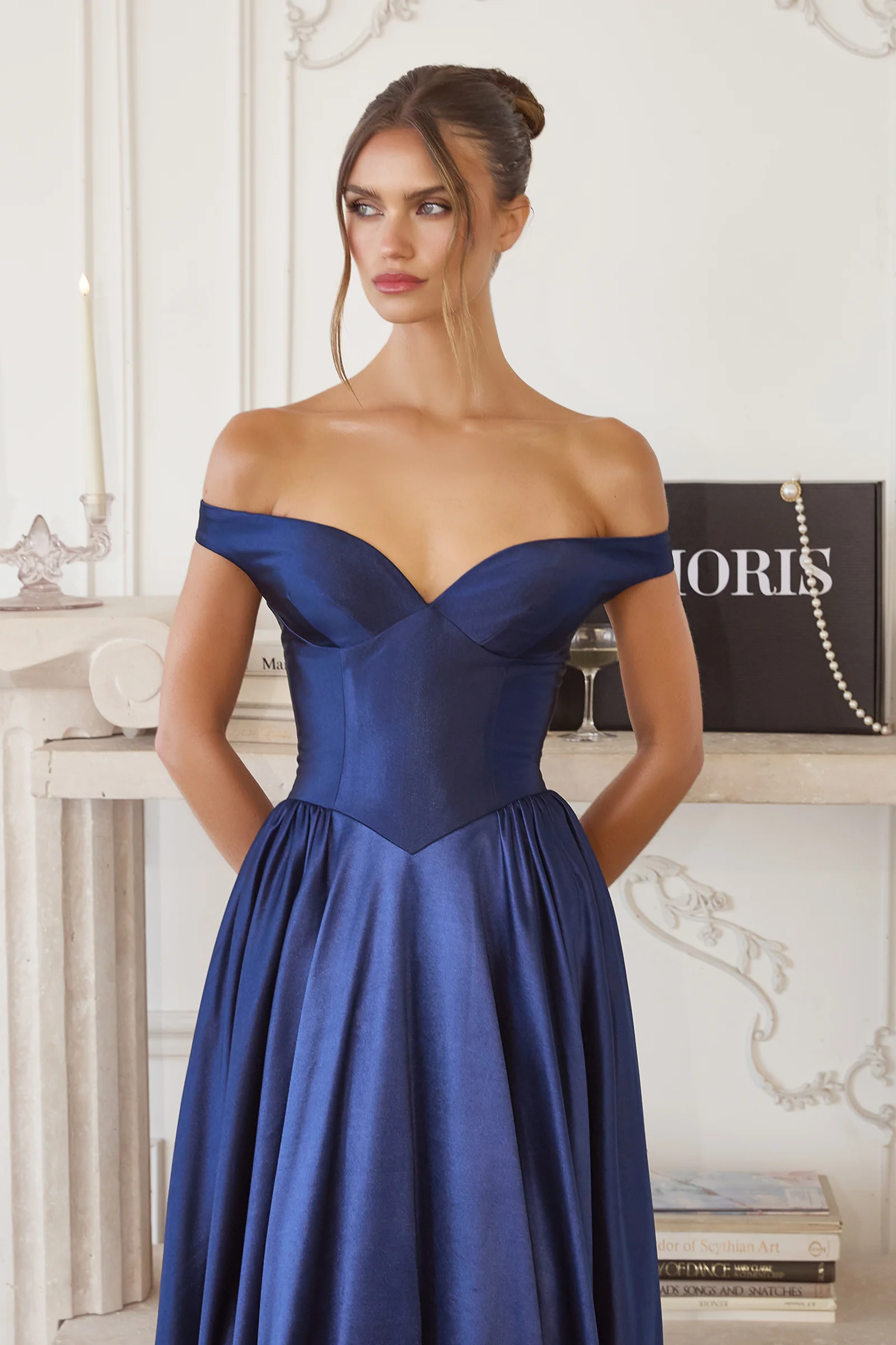 Trista Gown - Satin A-line Dress - Image 6