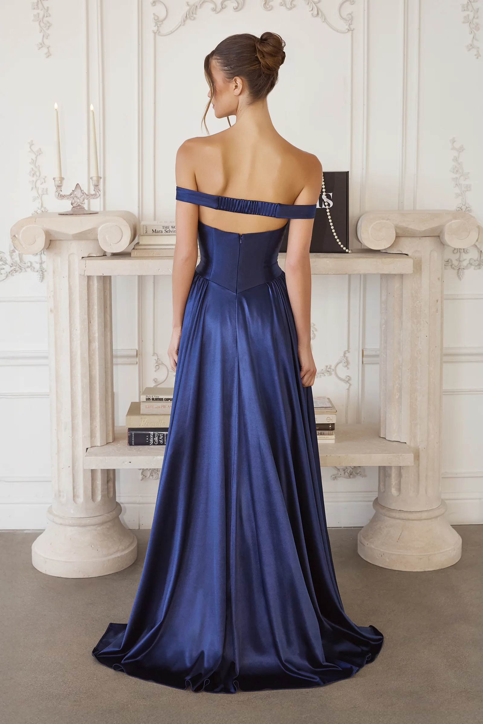 Trista Gown - Satin A-line Dress - Image 7