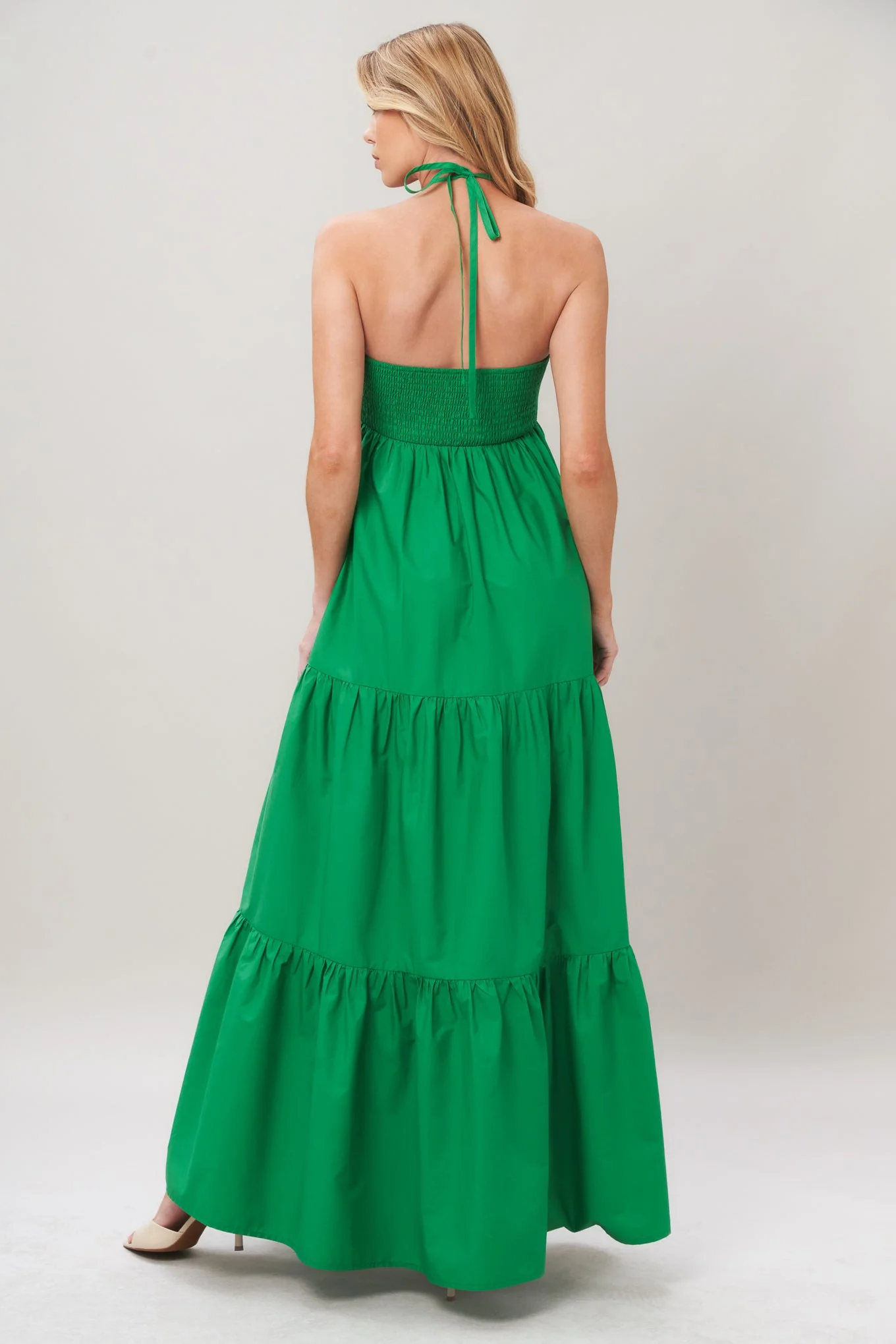TROPIC STATEMENT GREEN MAXI DRESS - Image 2