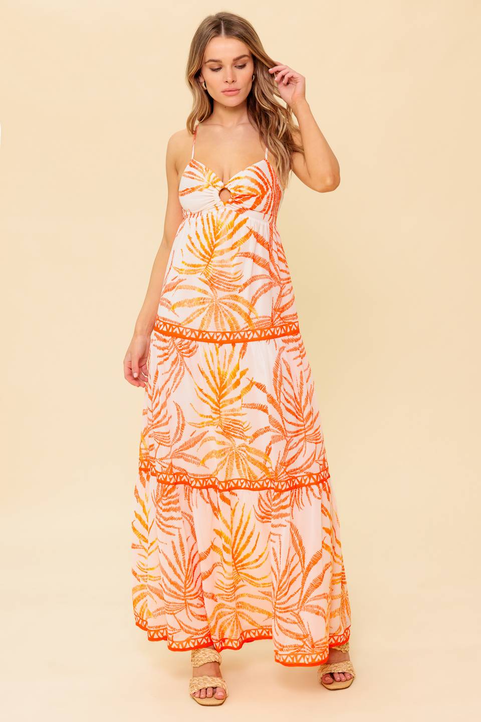 TROPICAL LAGOON O-RING MAXI DRESS - Image 3