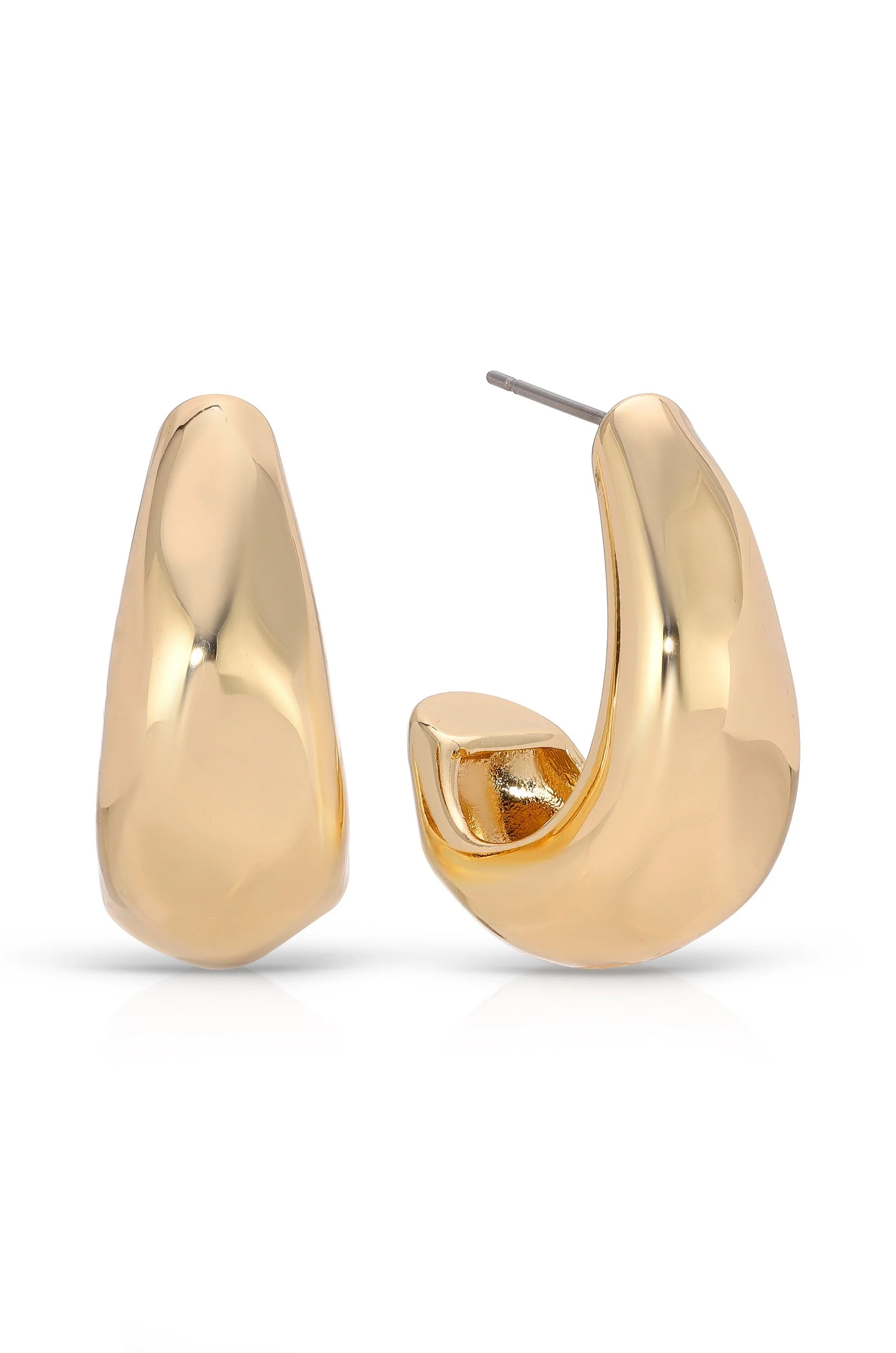 True Golden Hoop Earrings - Image 3