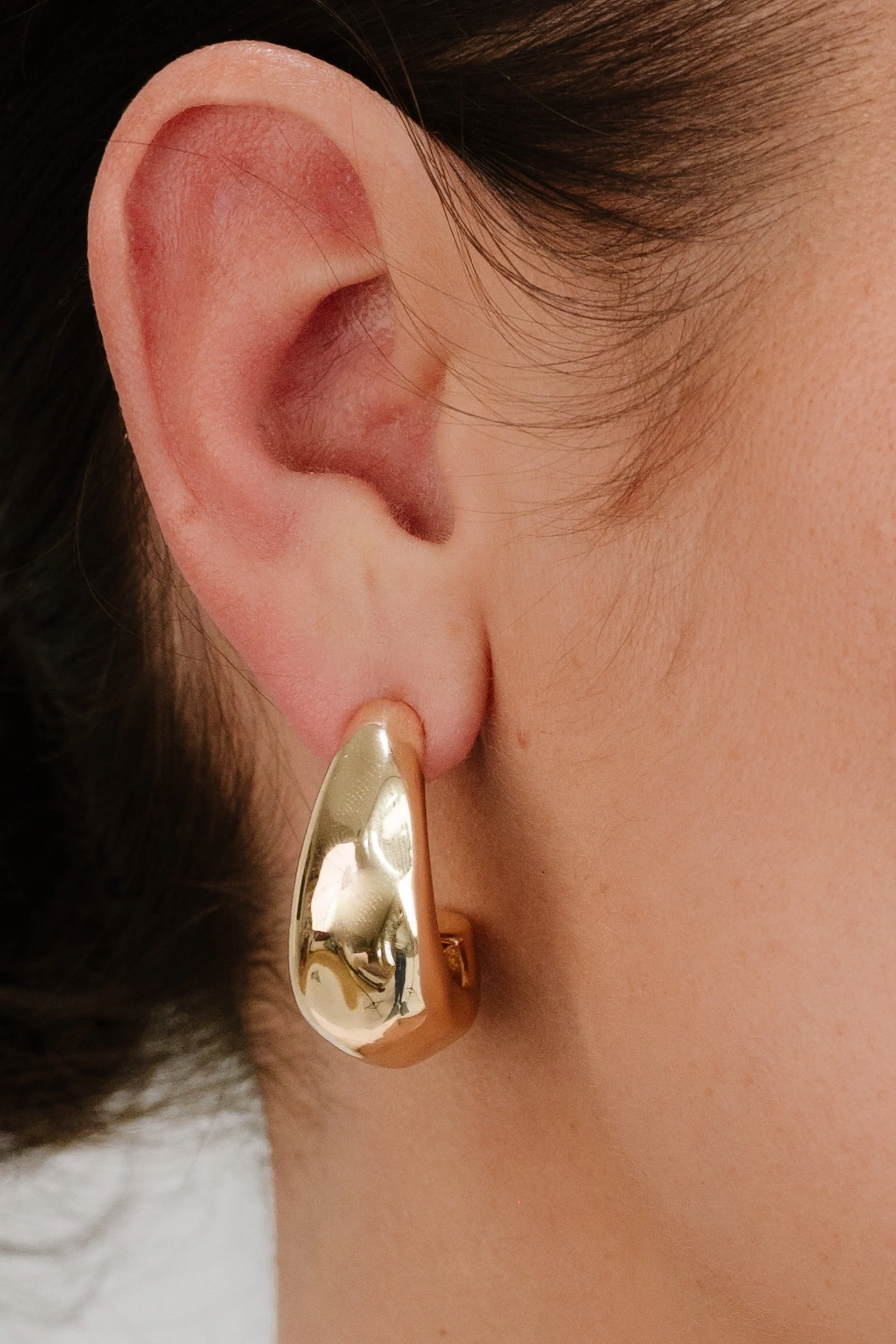 True Golden Hoop Earrings - Image 4
