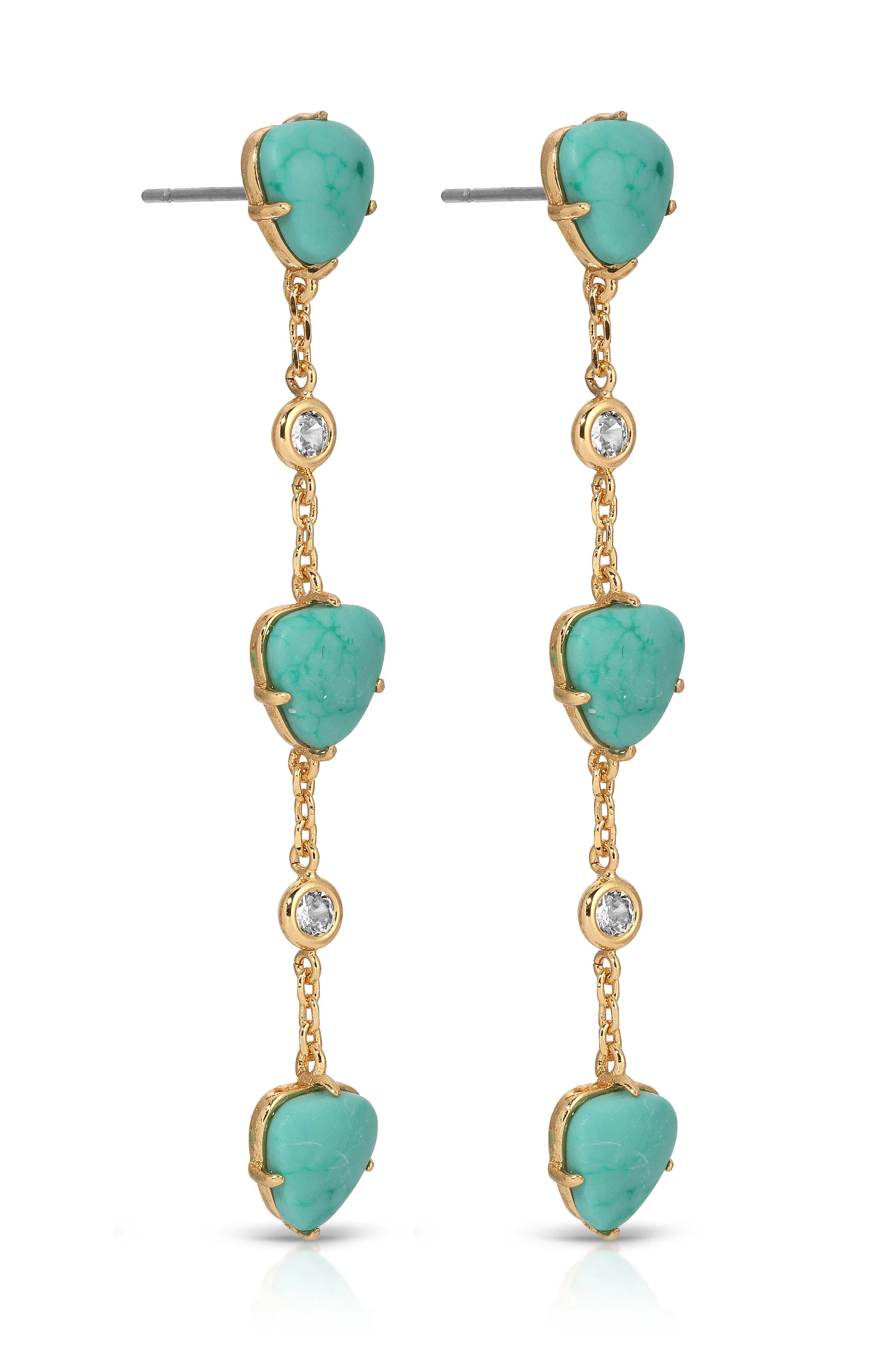 Turquoise Solstice Dangle Earrings - Image 3