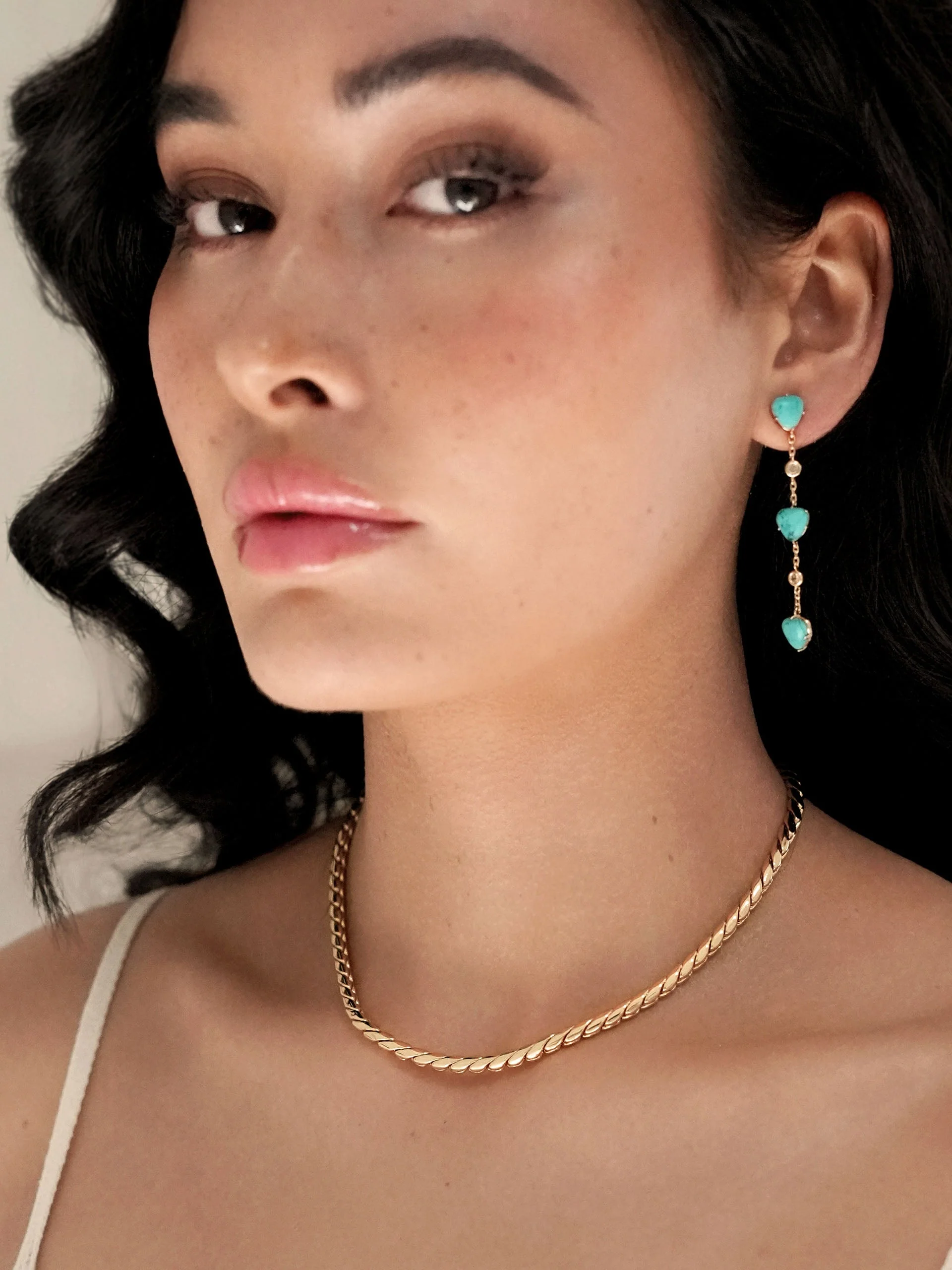 Turquoise Solstice Dangle Earrings - Image 5