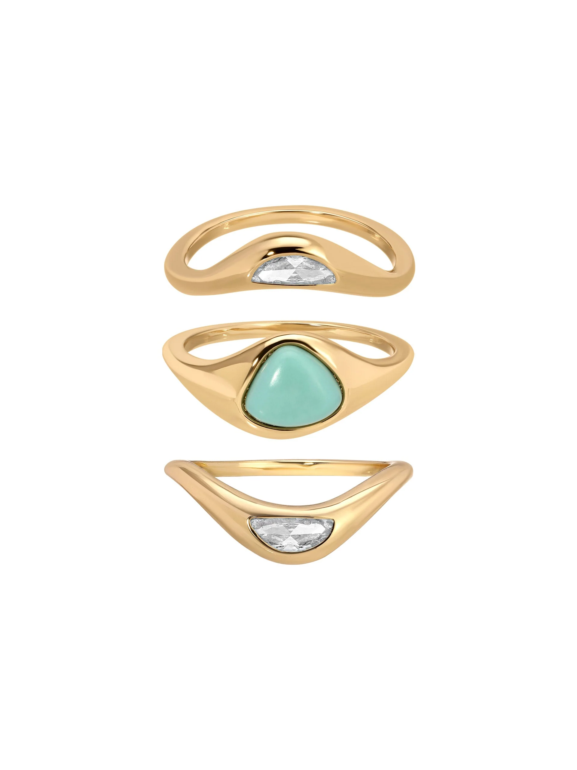 Turquoise Solstice Ring Stack - Image 2
