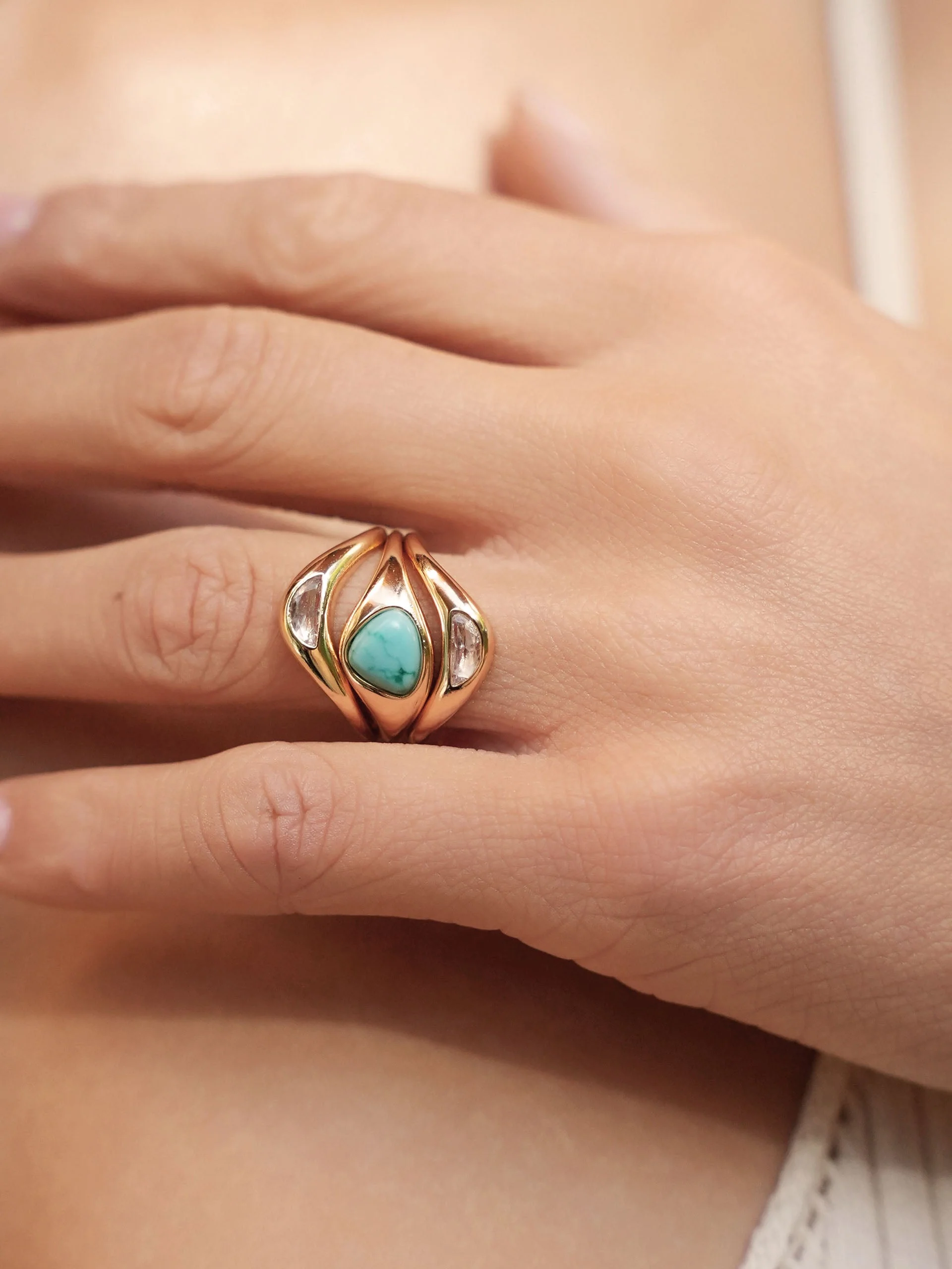 Turquoise Solstice Ring Stack - Image 3