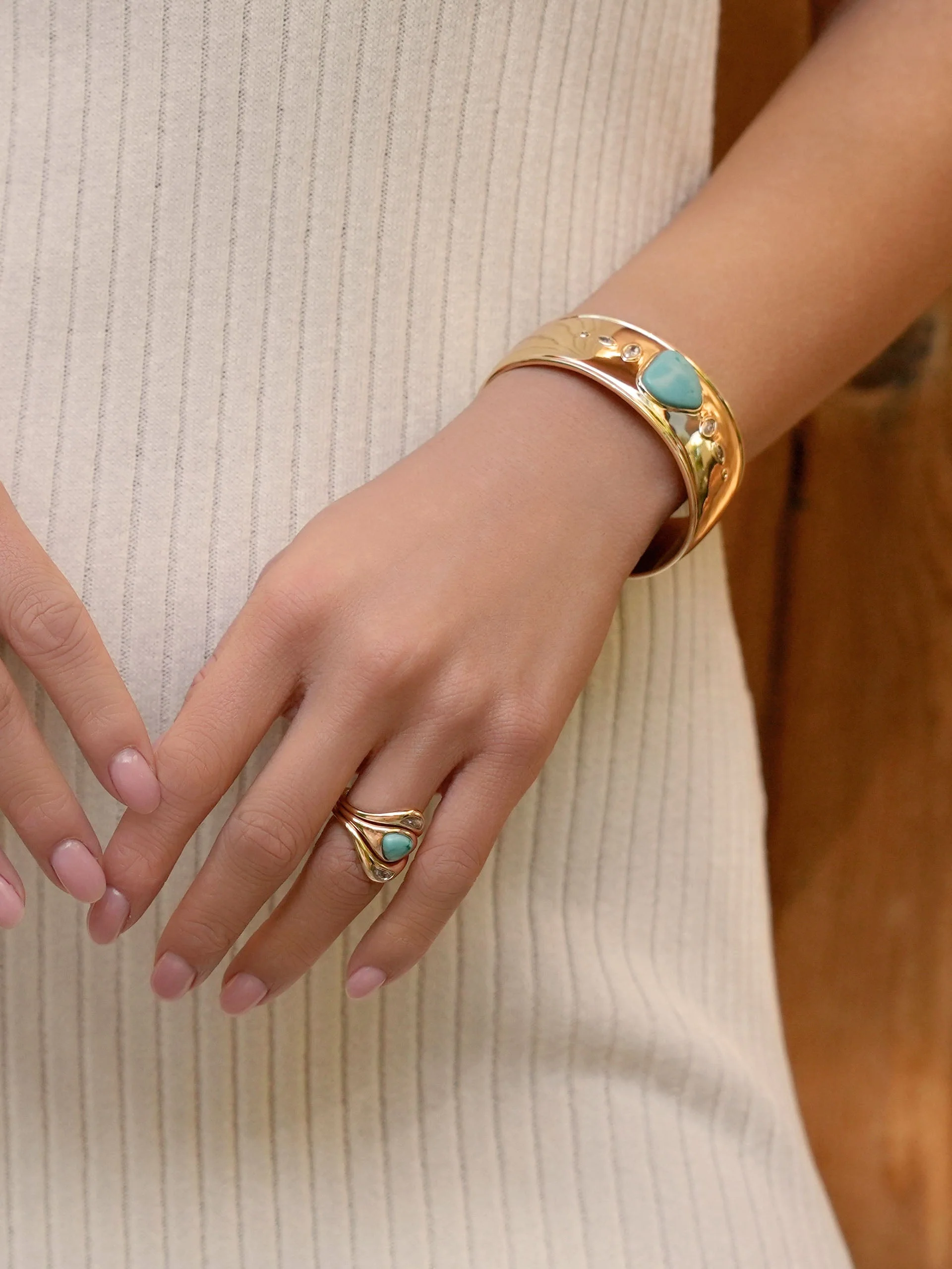 Turquoise Solstice Ring Stack - Image 4